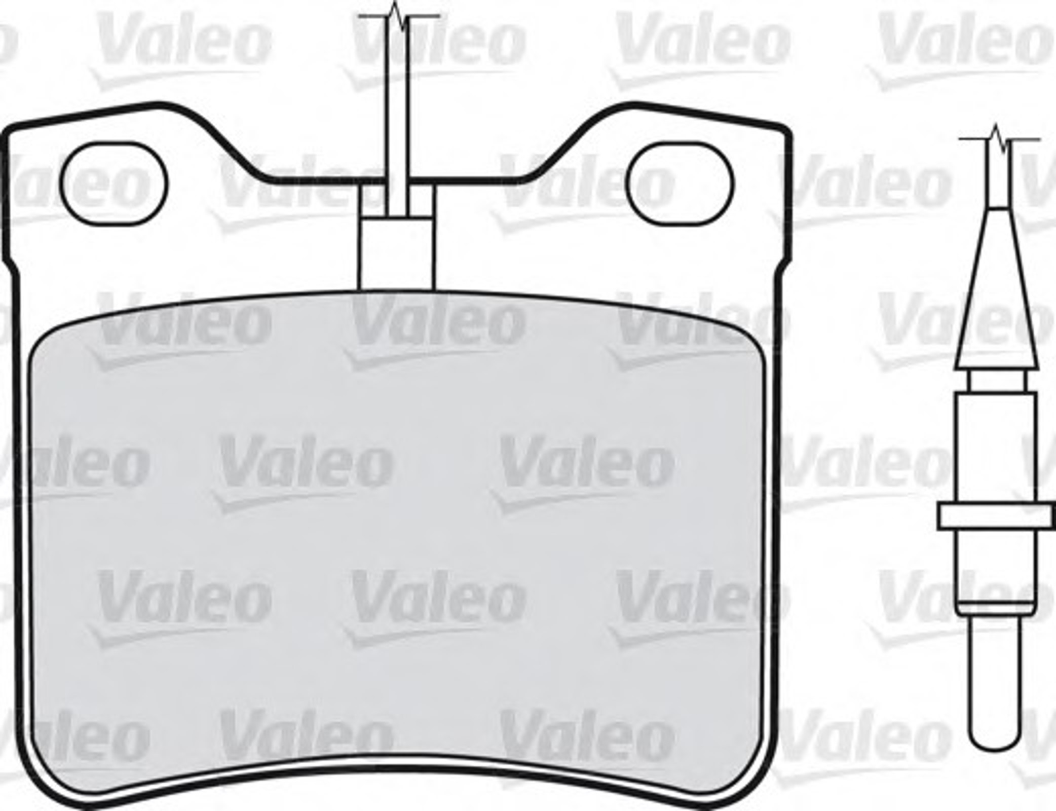 598295 VALEO Комплект тормозных колодок, дисковый тормоз