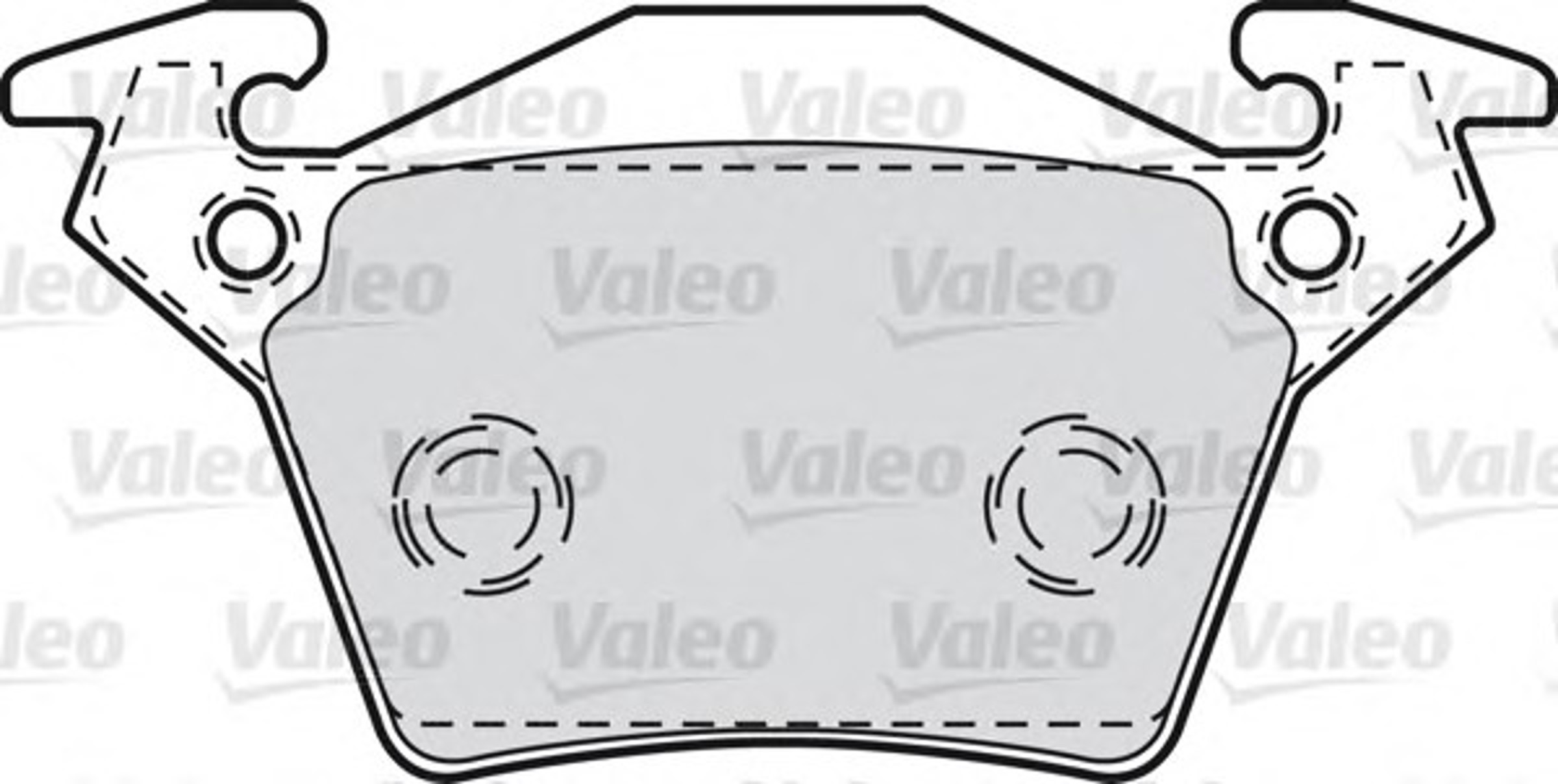 Комплект тормозных колодок дисковый тормоз VALEO 598301