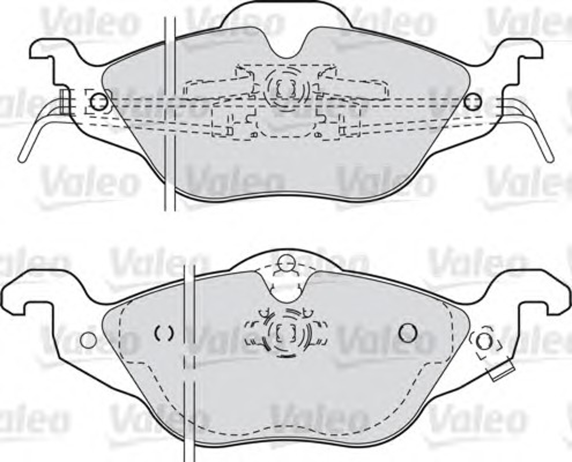 598322 VALEO Колодки тормозные дисковые