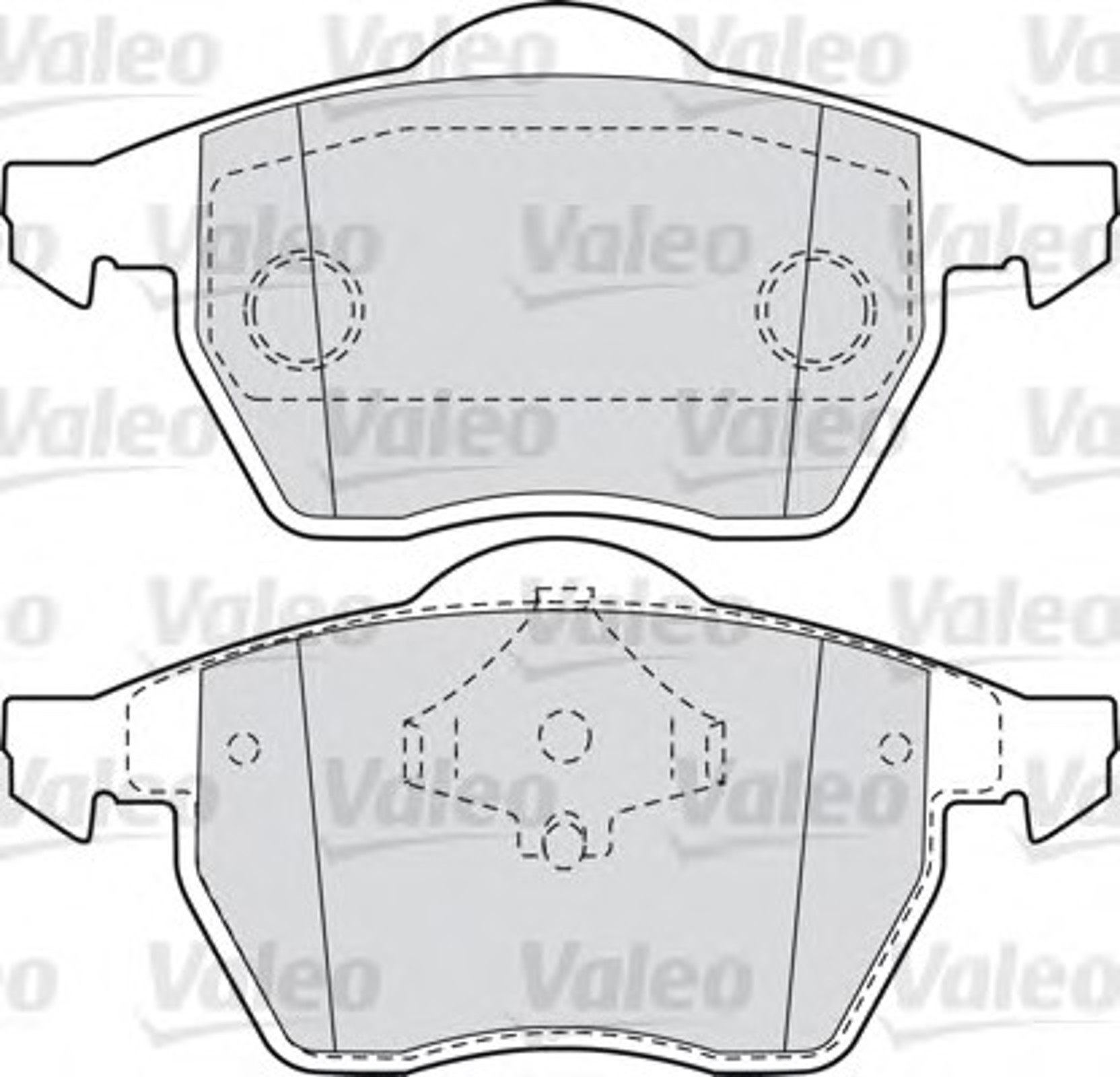 598355 VALEO Колодки тормозные дисковые