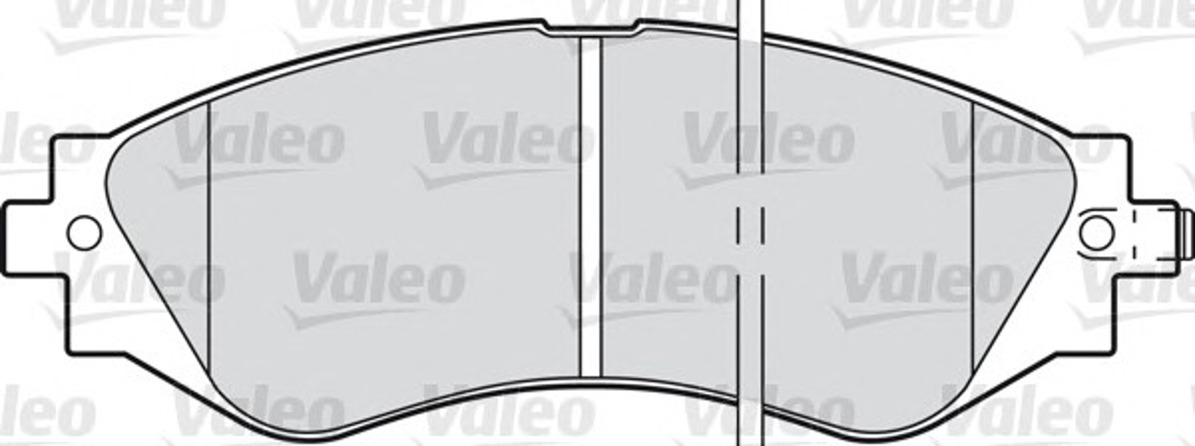 598361 VALEO Колодка тормозная дисковая комплект