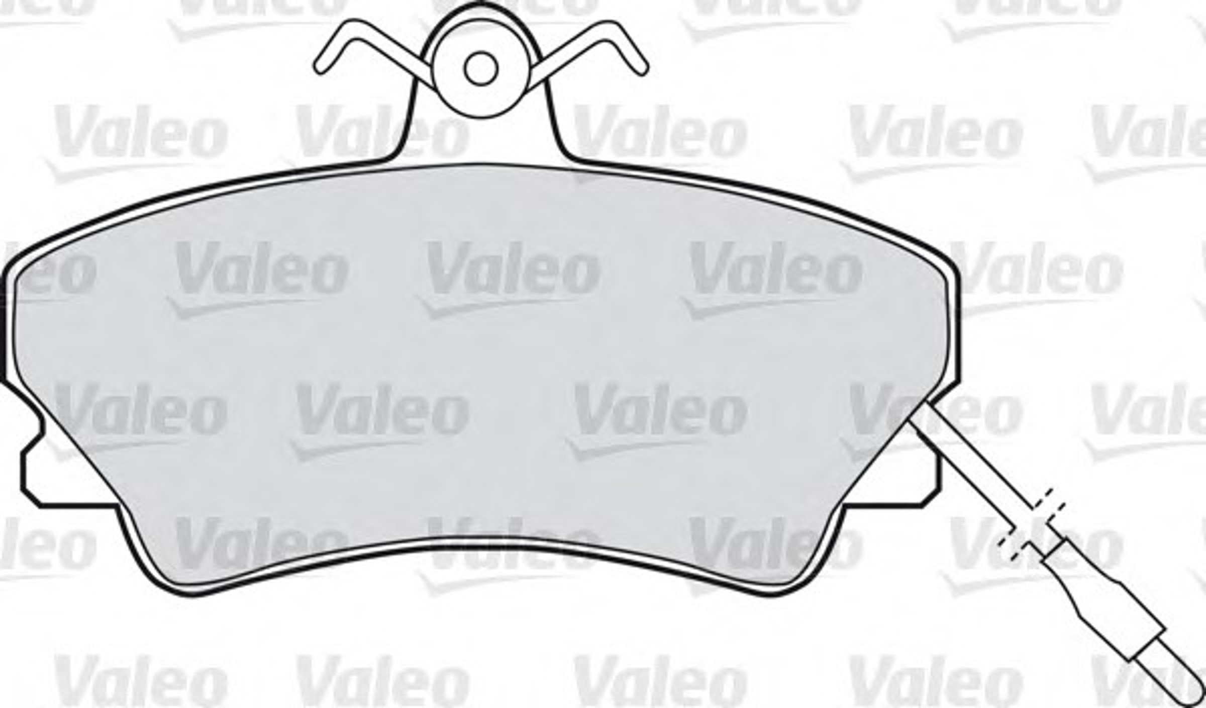 Комплект тормозных колодок дисковый тормоз VALEO 598382