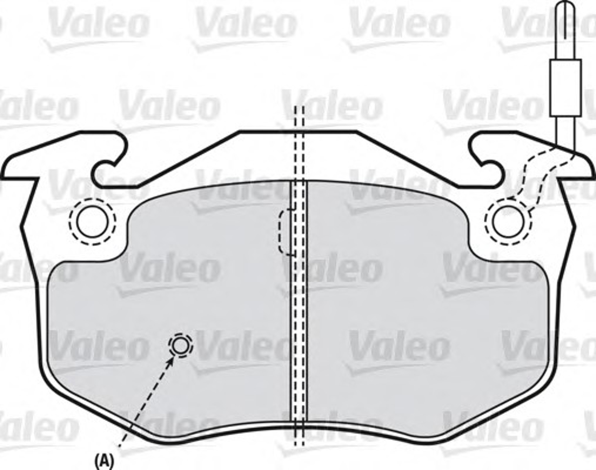 Колодка тормозная дисковая комплект VALEO 598396
