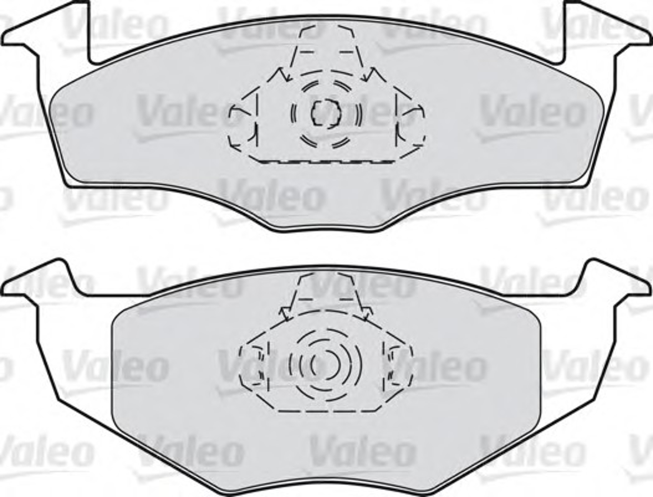 598403 VALEO Комплект тормозных колодок, дисковый тормоз