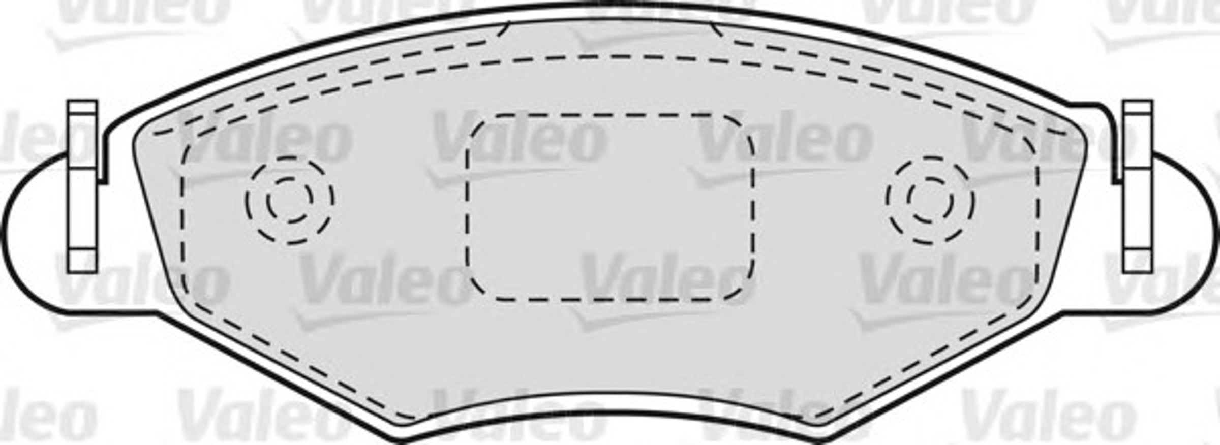 598404 VALEO Колодки тормозные дисковые