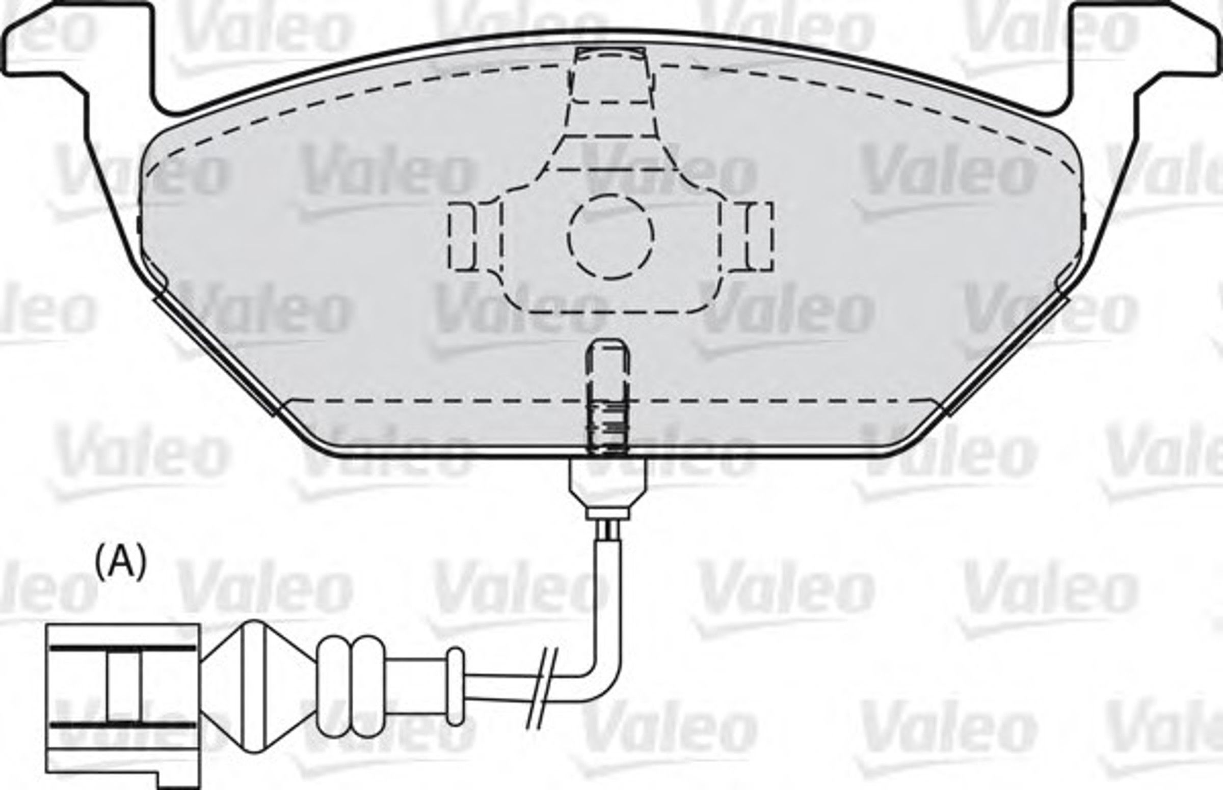 Колодка тормозная дисковая комплект VALEO 598408