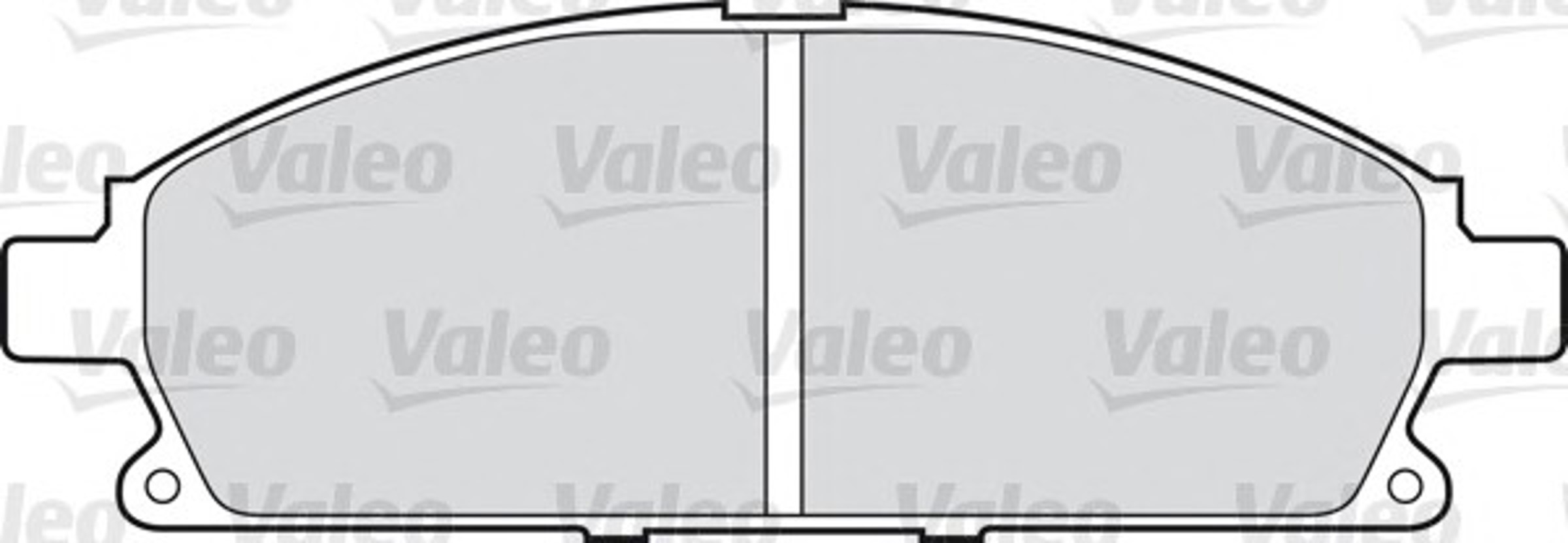 Колодка тормозная дисковая комплект VALEO 598452