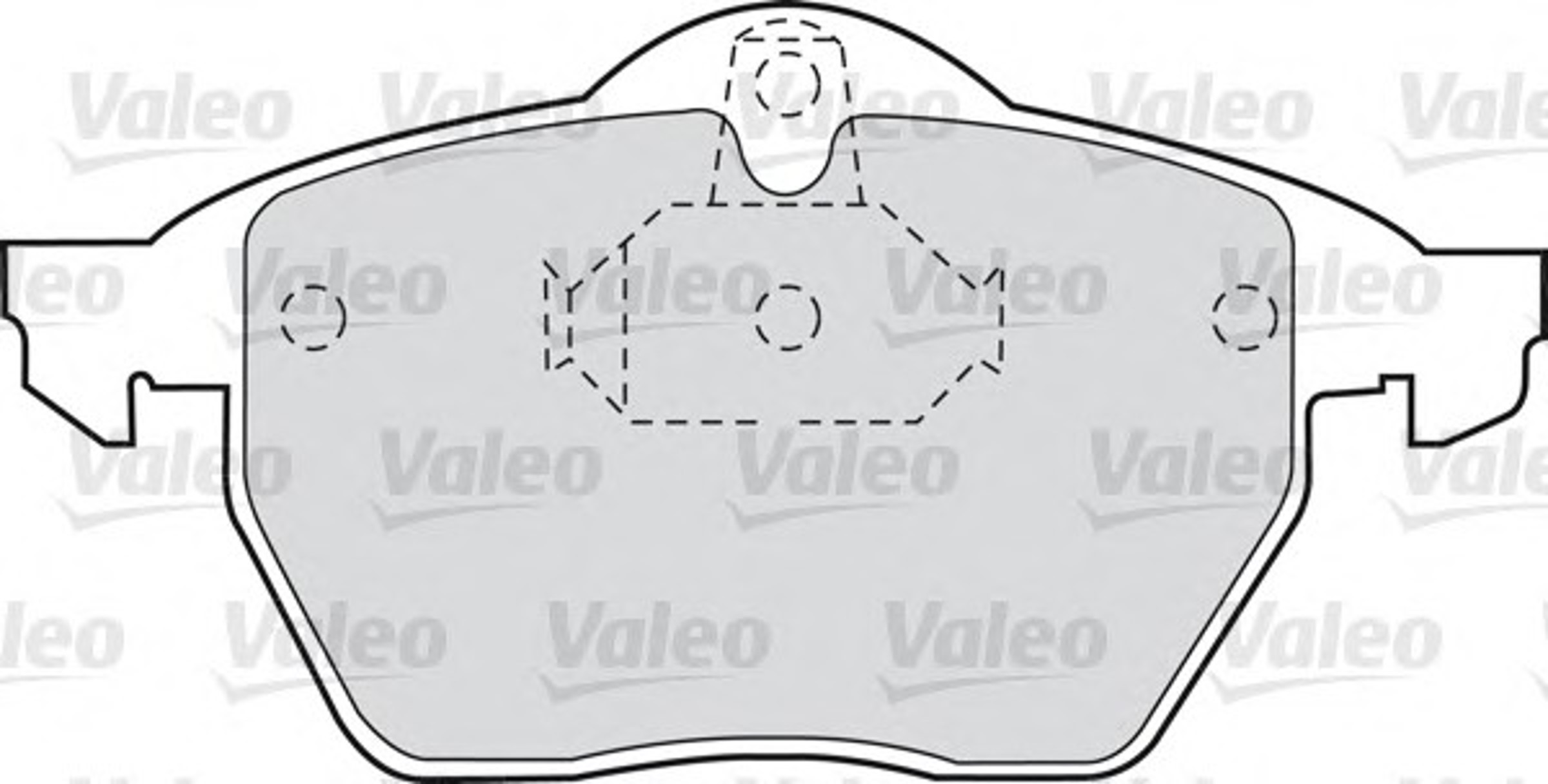 598454 VALEO Комплект тормозных колодок, дисковый тормоз