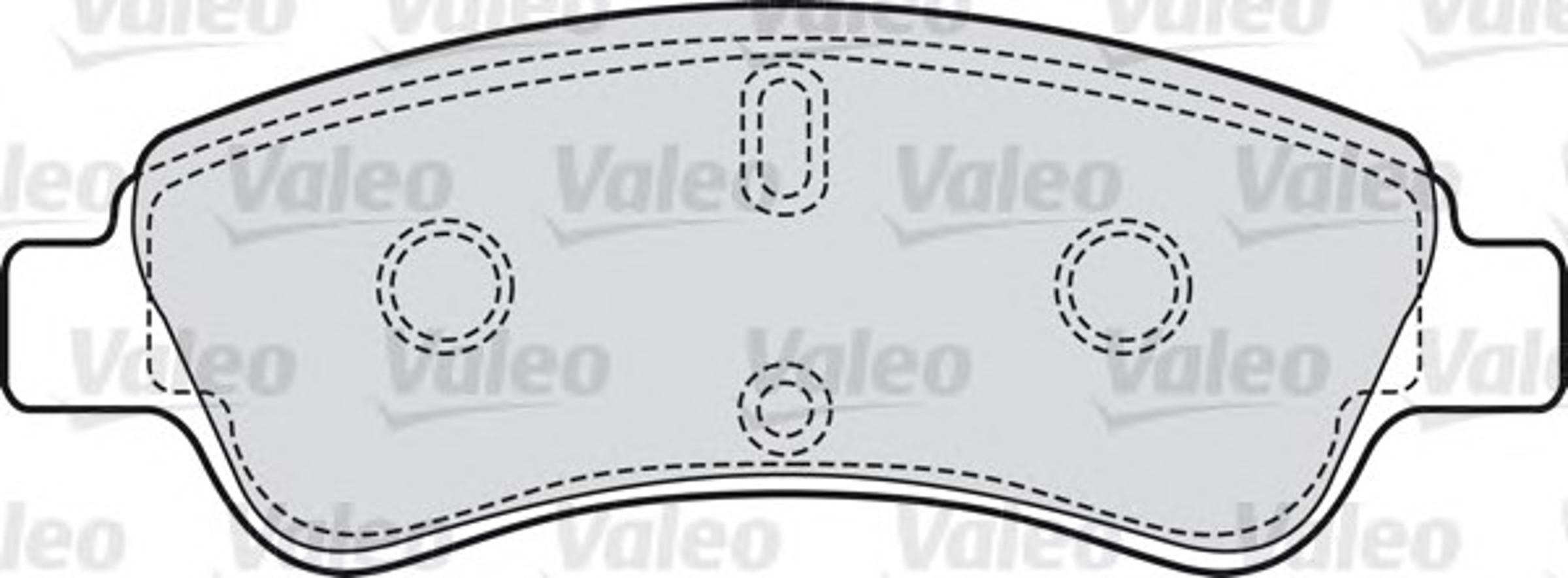 598464 VALEO Колодка тормозная дисковая комплект