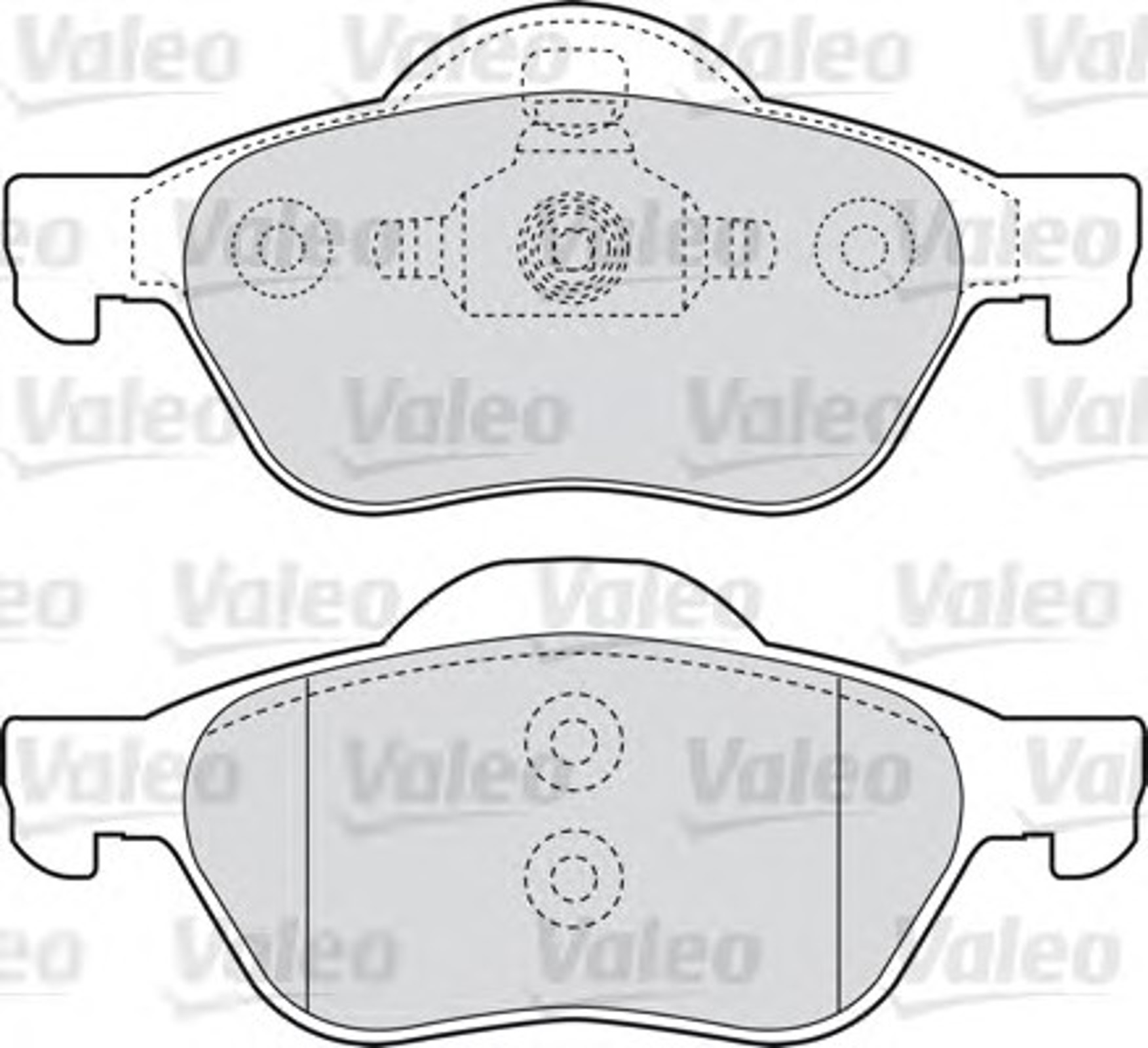 598471 VALEO Комплект тормозных колодок, дисковый тормоз