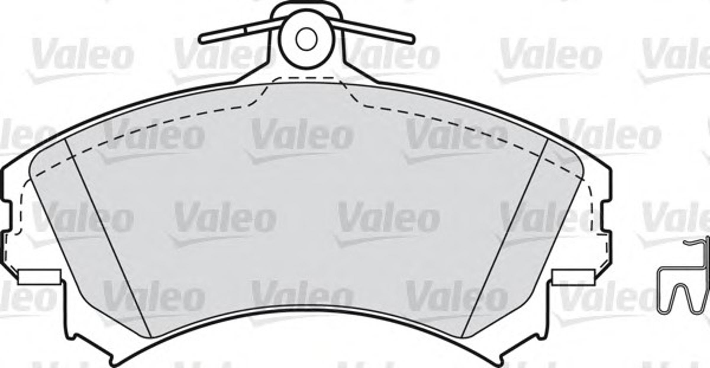 Комплект тормозных колодок дисковый тормоз VALEO 598493