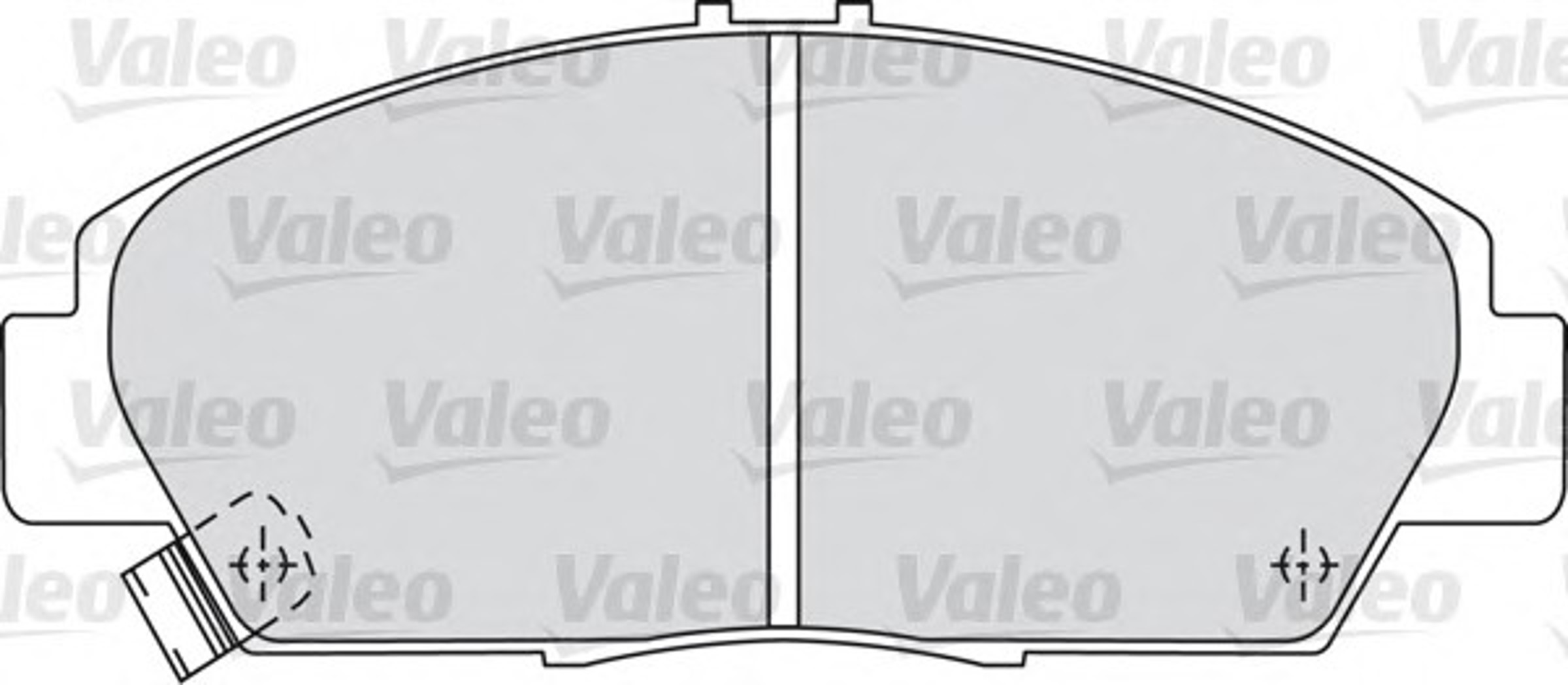 Комплект тормозных колодок дисковый тормоз VALEO 598494