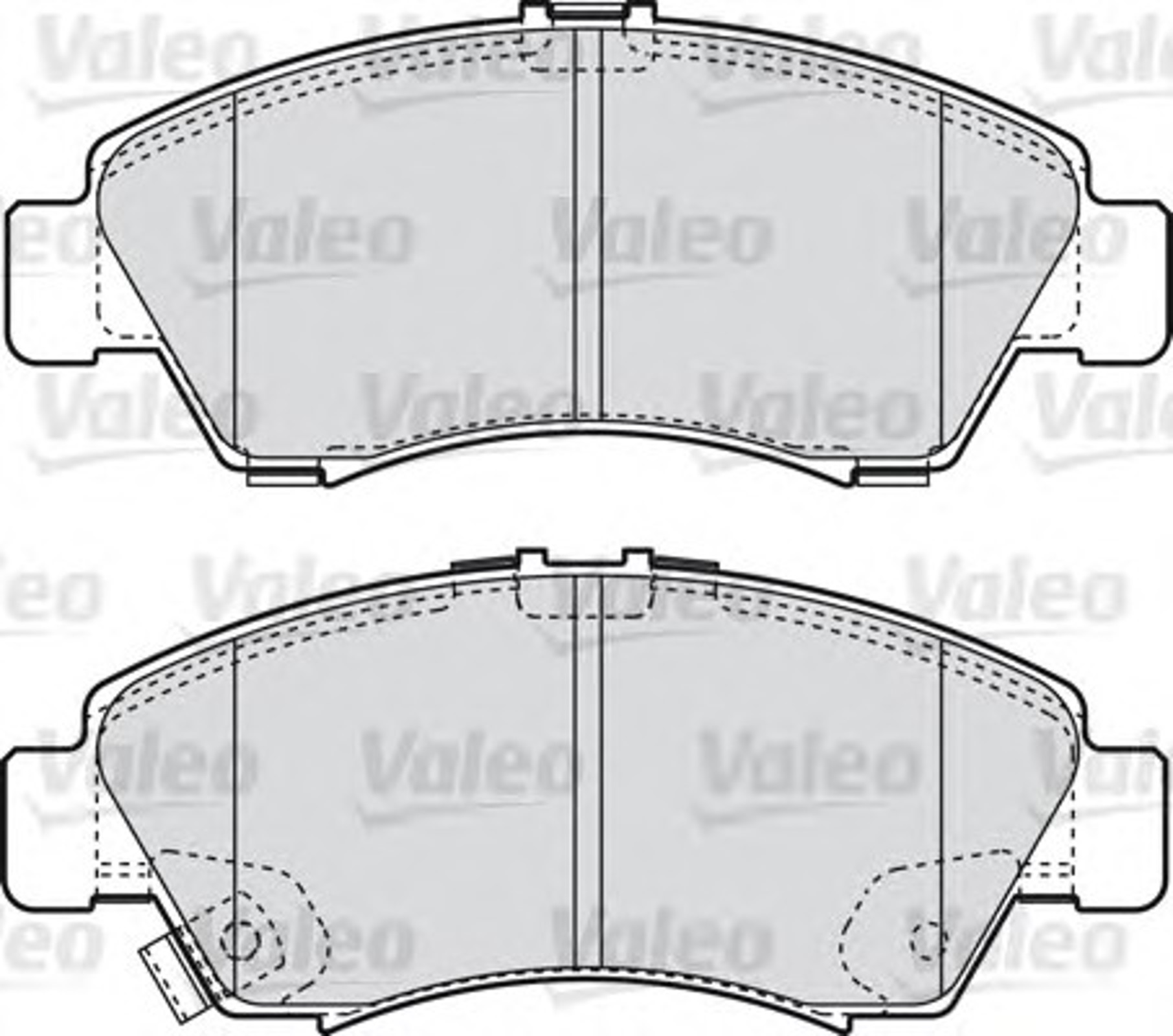 598495 VALEO Комплект тормозных колодок, дисковый тормоз