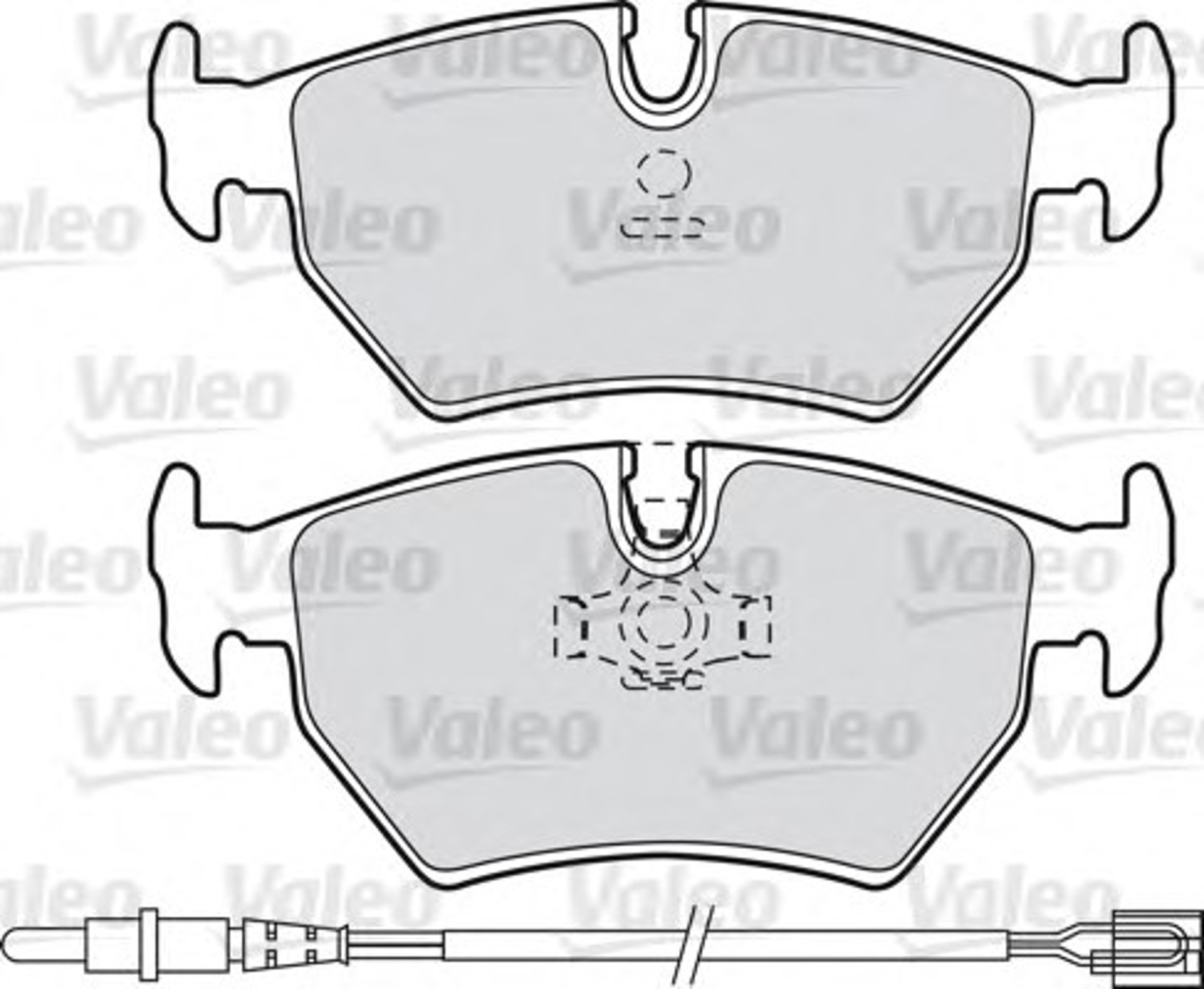 598502 VALEO Комплект тормозных колодок, дисковый тормоз