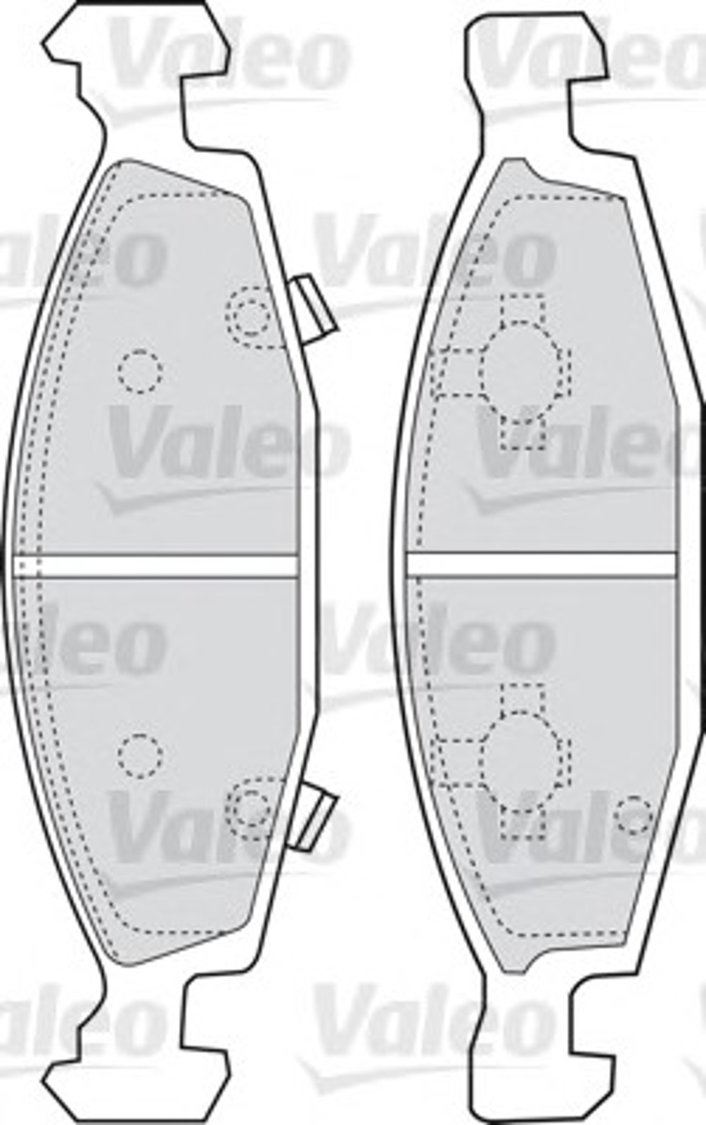 Колодка тормозная дисковая комплект VALEO 598510