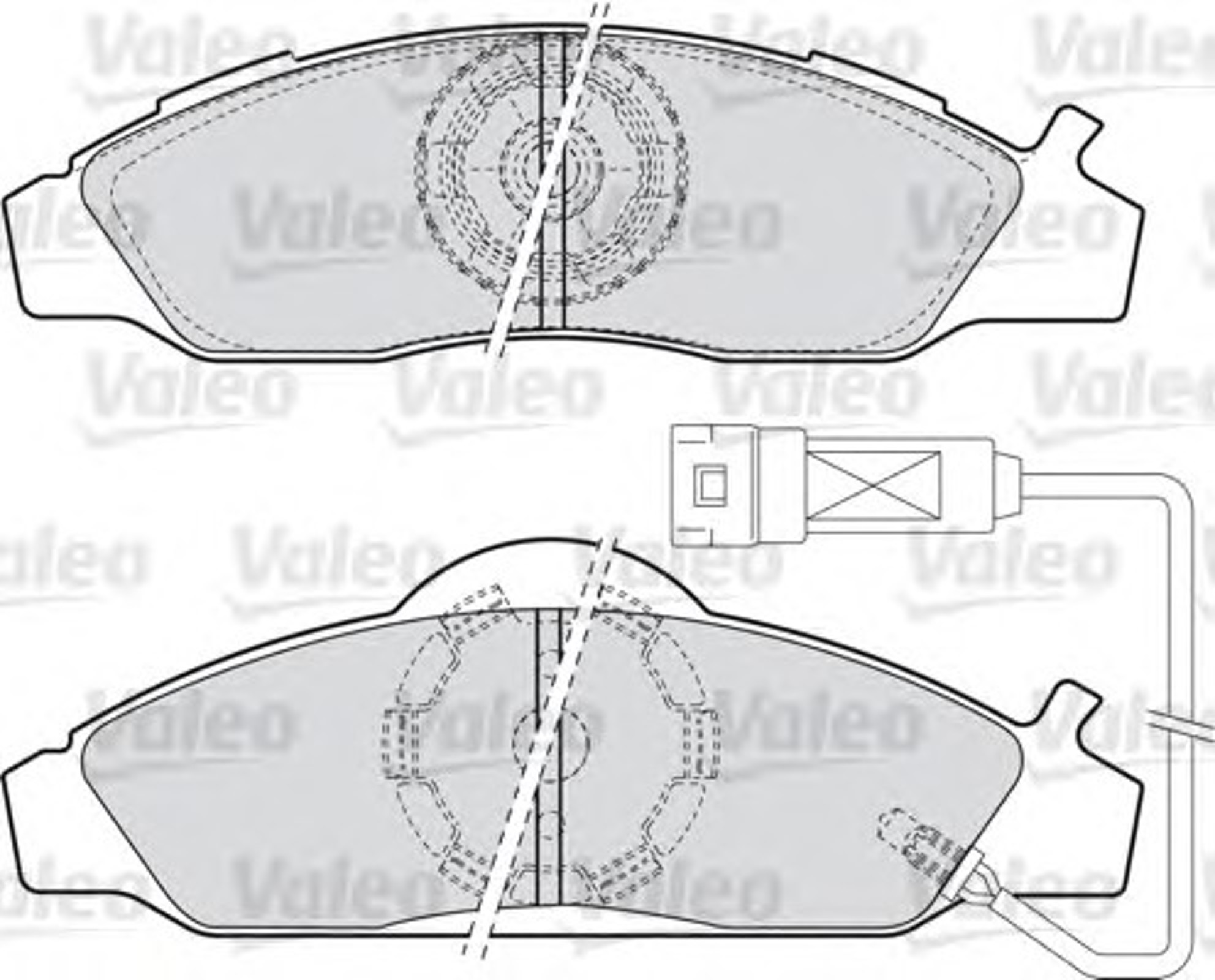 598528 VALEO Колодки тормозные дисковые