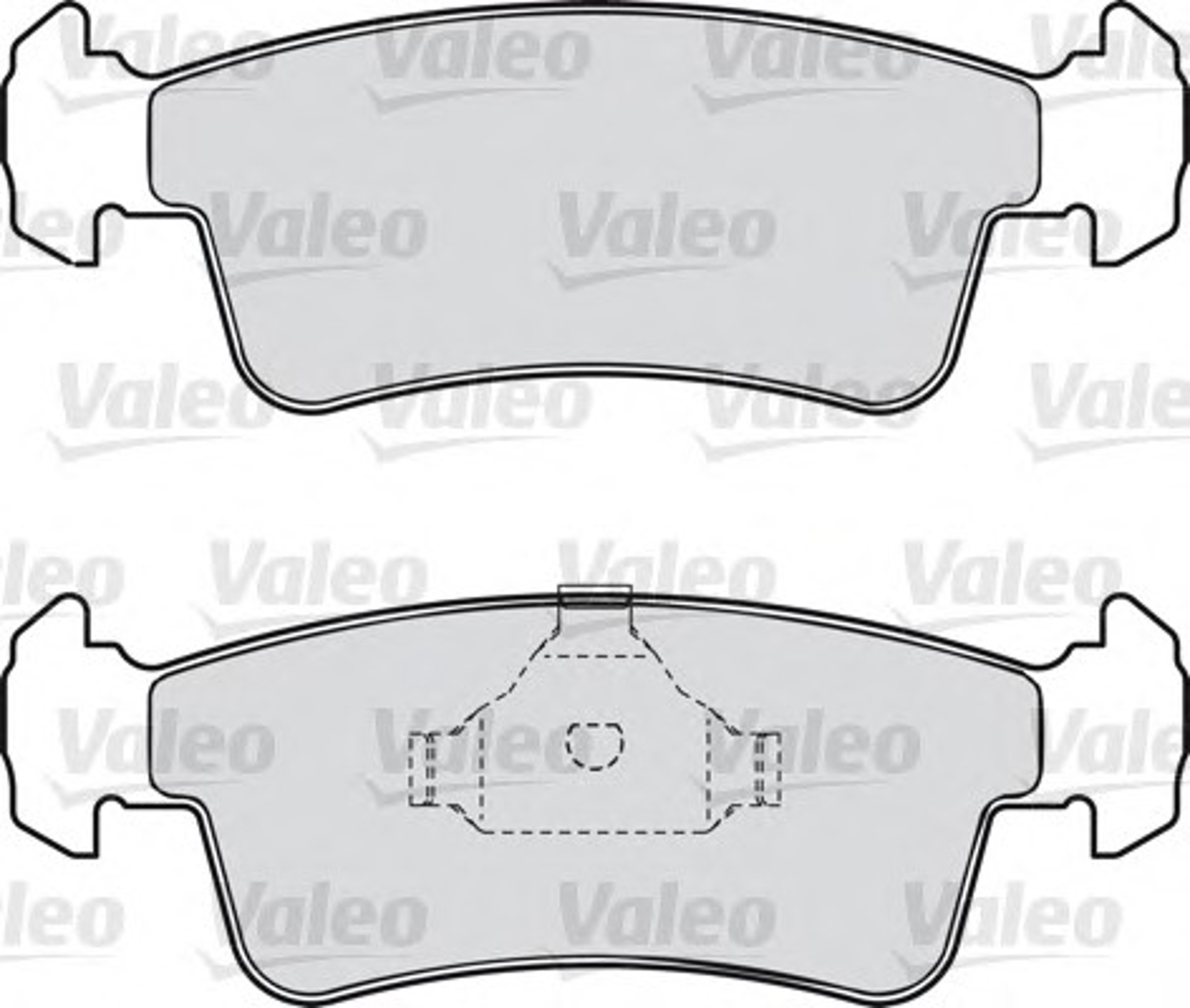 598532 VALEO Комплект тормозных колодок, дисковый тормоз