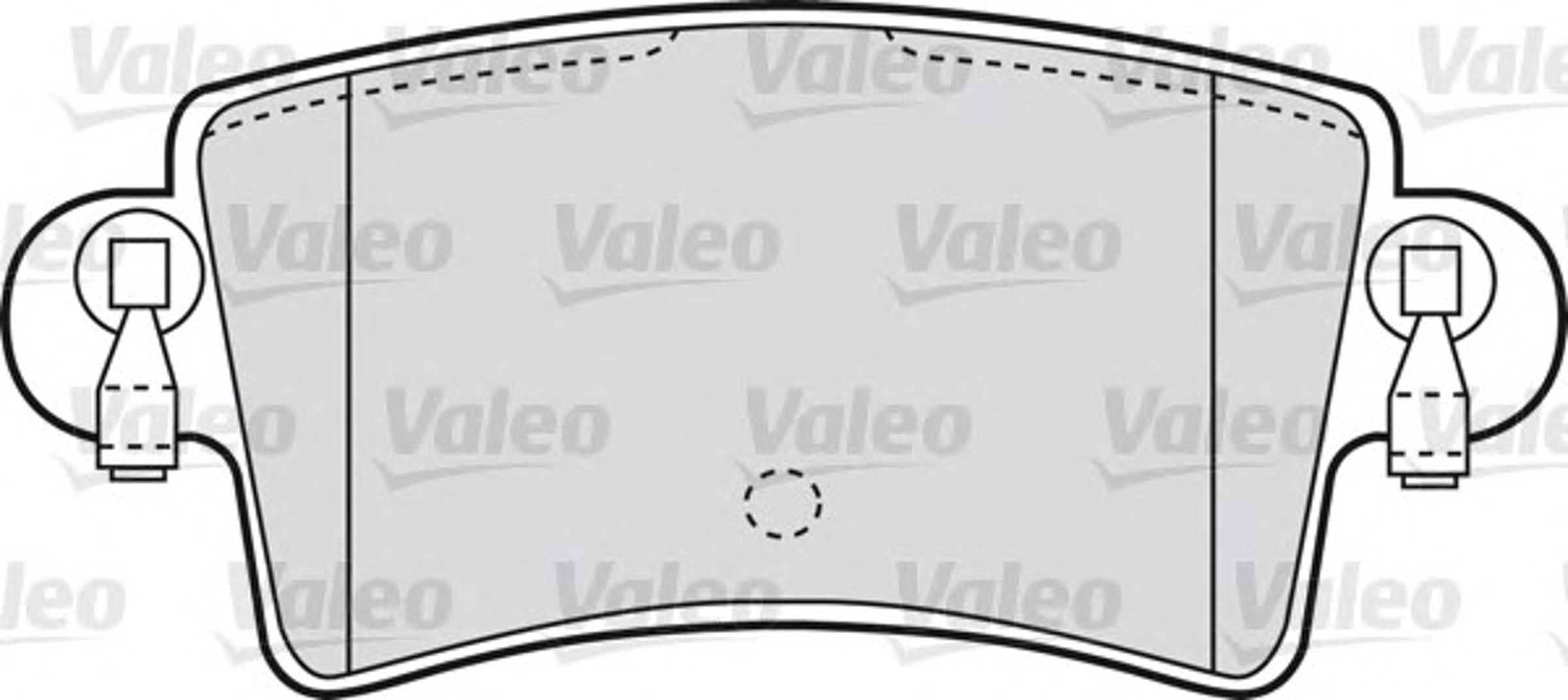 Комплект тормозных колодок дисковый тормоз VALEO 598538