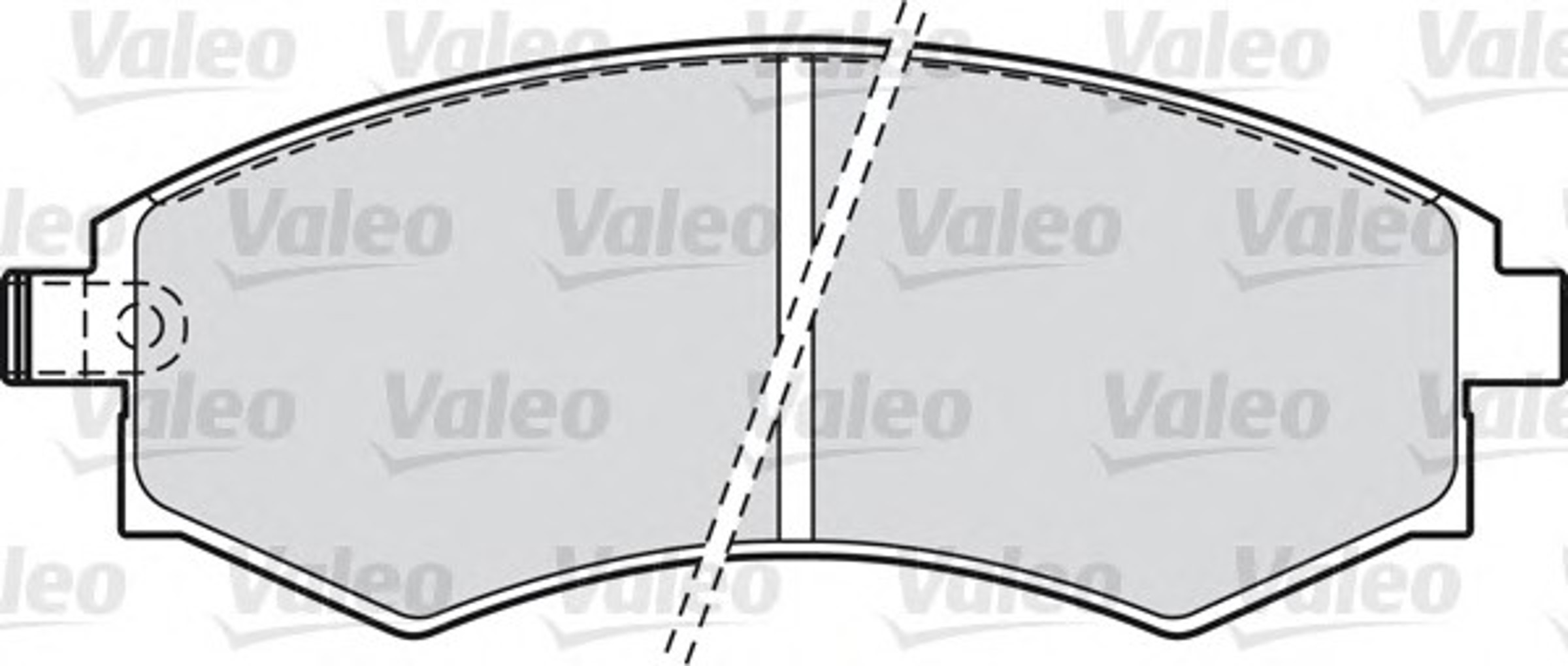 Комплект тормозных колодок дисковый тормоз VALEO 598574