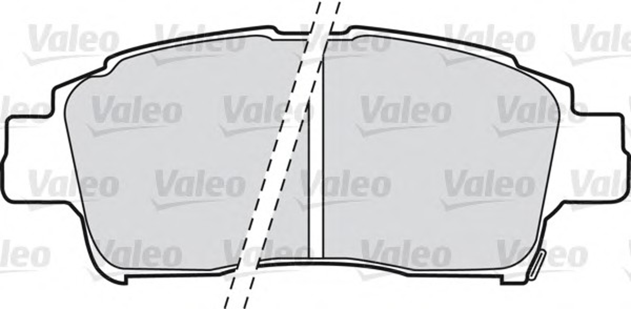 598606 VALEO Комплект тормозных колодок, дисковый тормоз