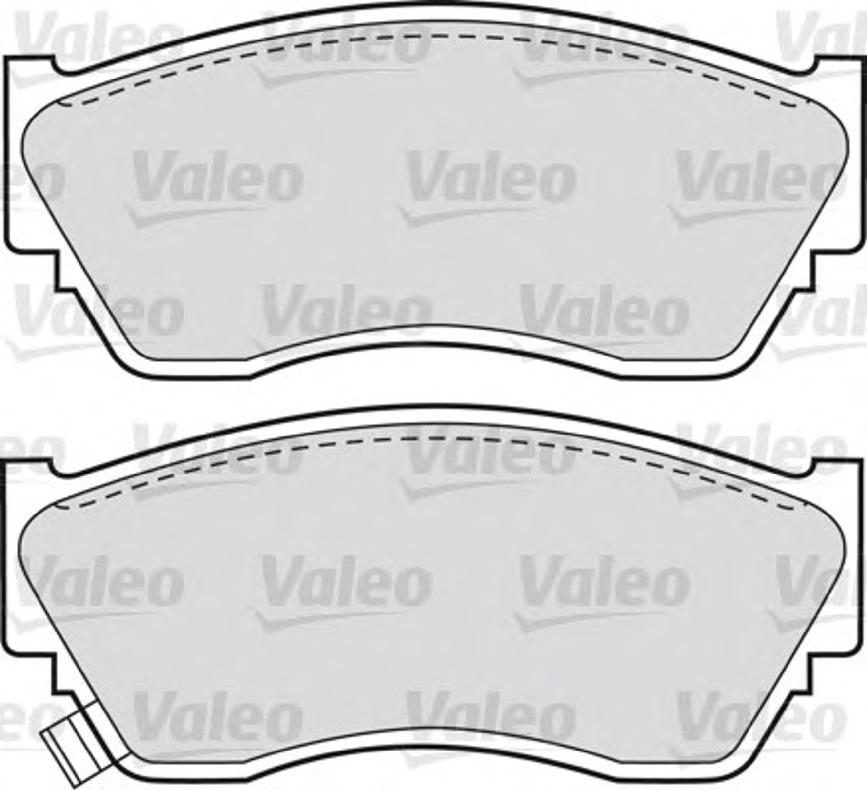 598628 VALEO Комплект тормозных колодок, дисковый тормоз