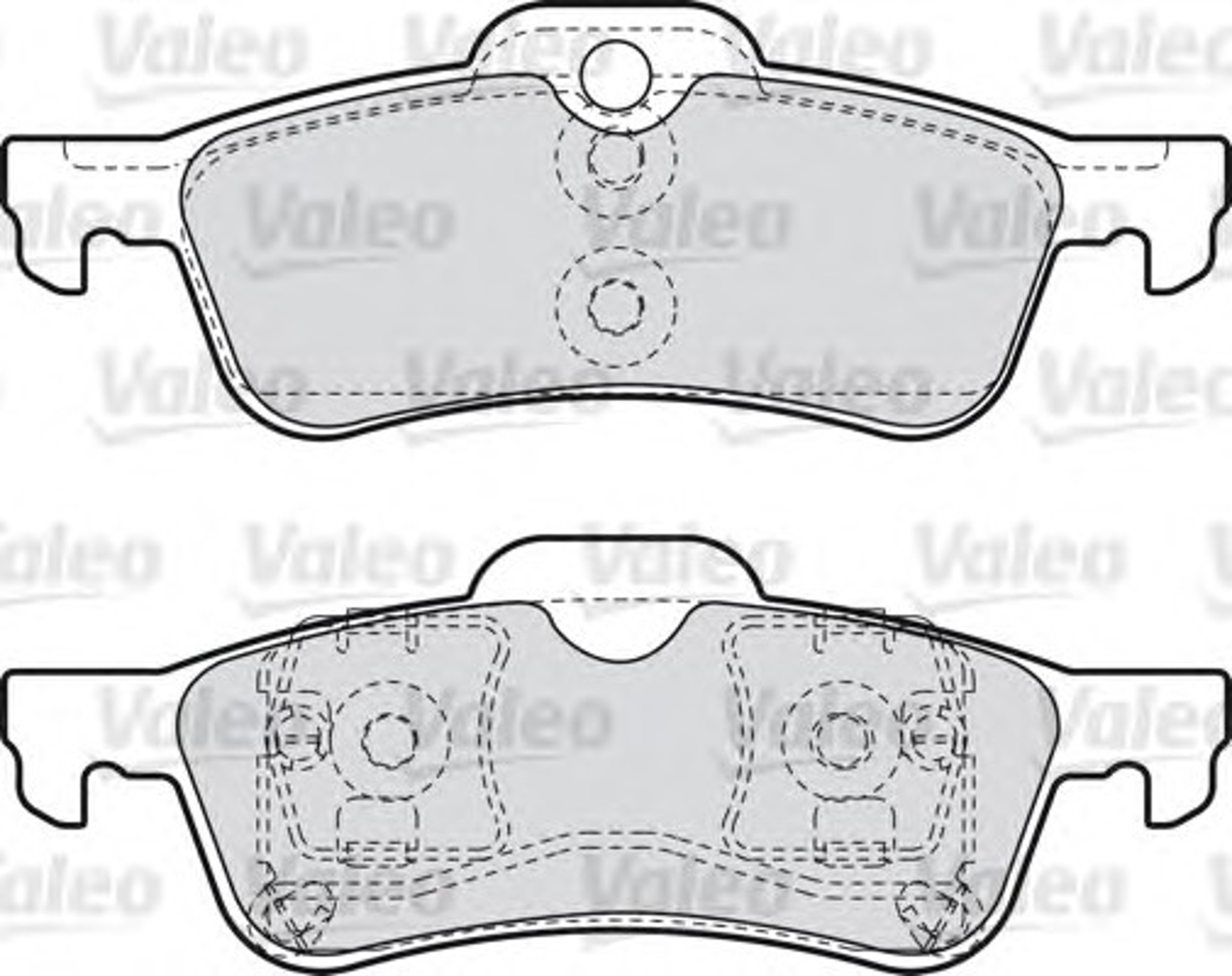 598643 VALEO Комплект тормозных колодок, дисковый тормоз