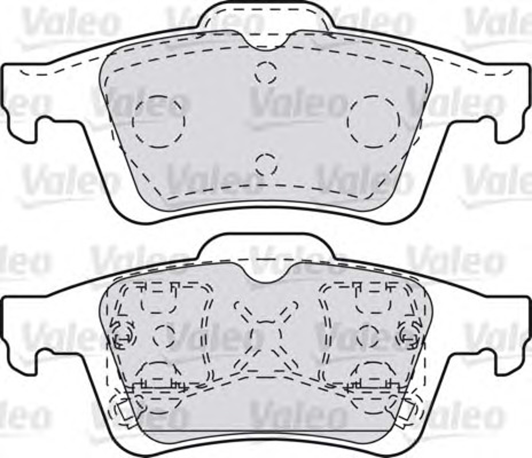 598649 VALEO Тормозные колодки