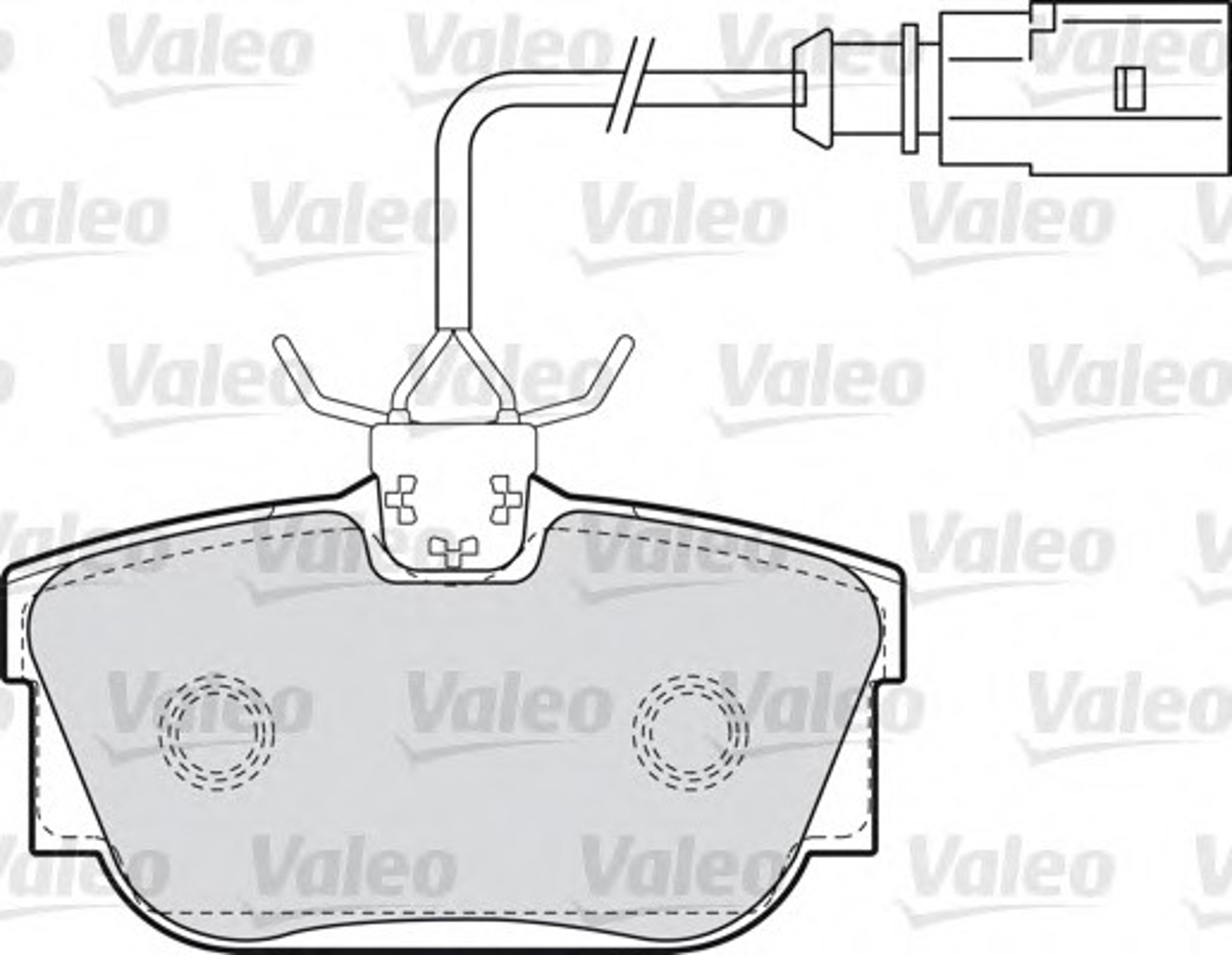 598650 VALEO Колодка тормозная дисковая комплект