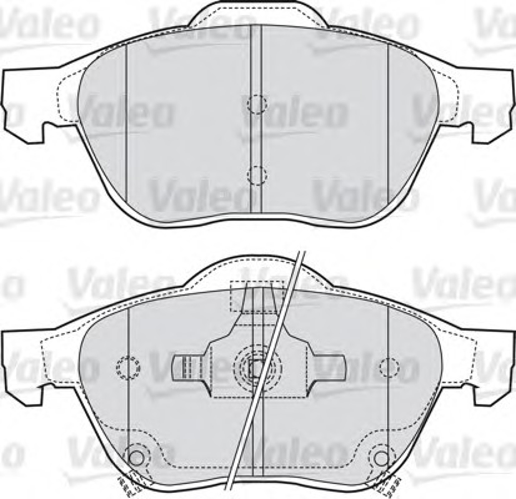 Колодки тормозные дисковые VALEO 598653