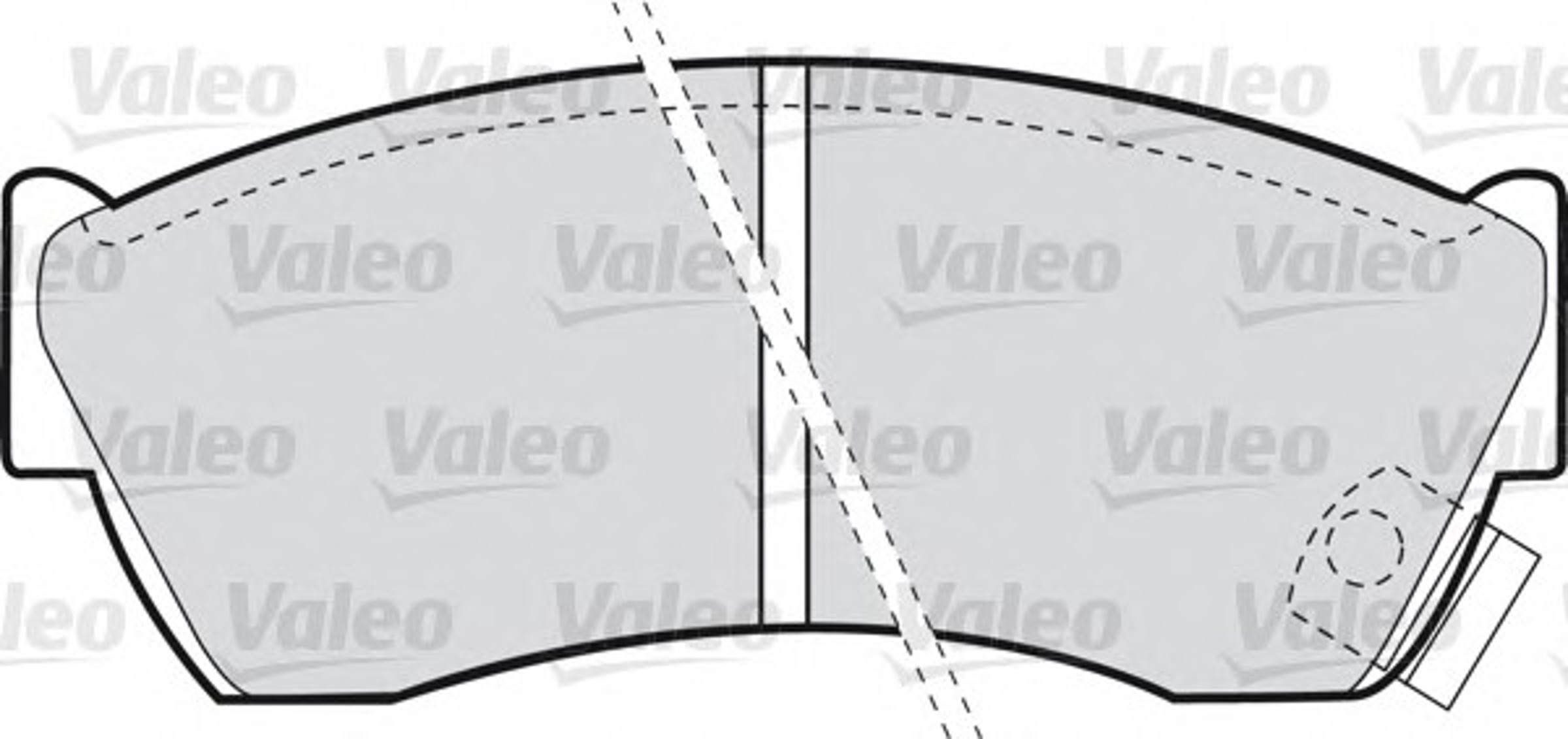 598666 VALEO Комплект тормозных колодок, дисковый тормоз