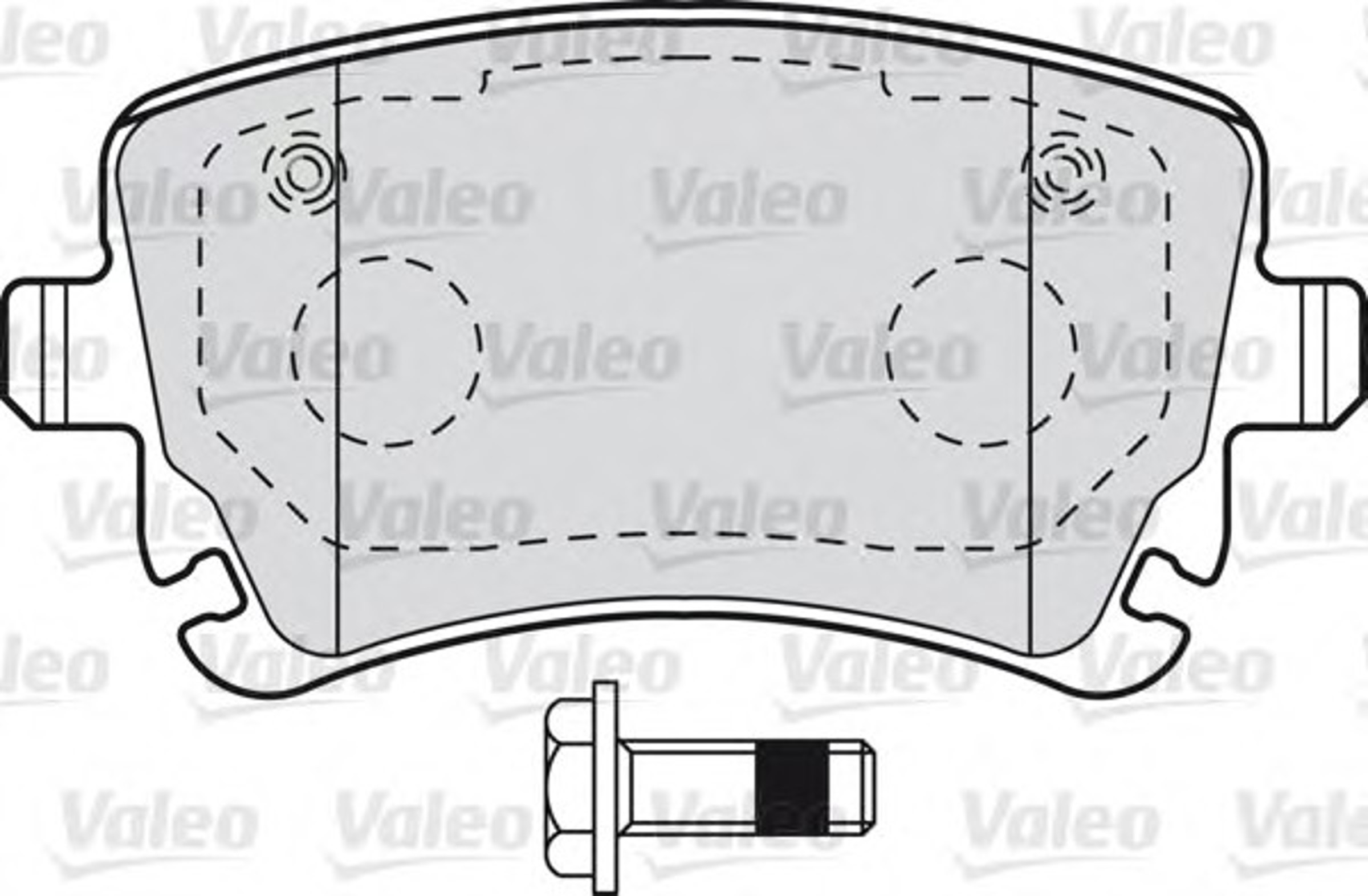 598671 VALEO Колодки тормозные дисковые