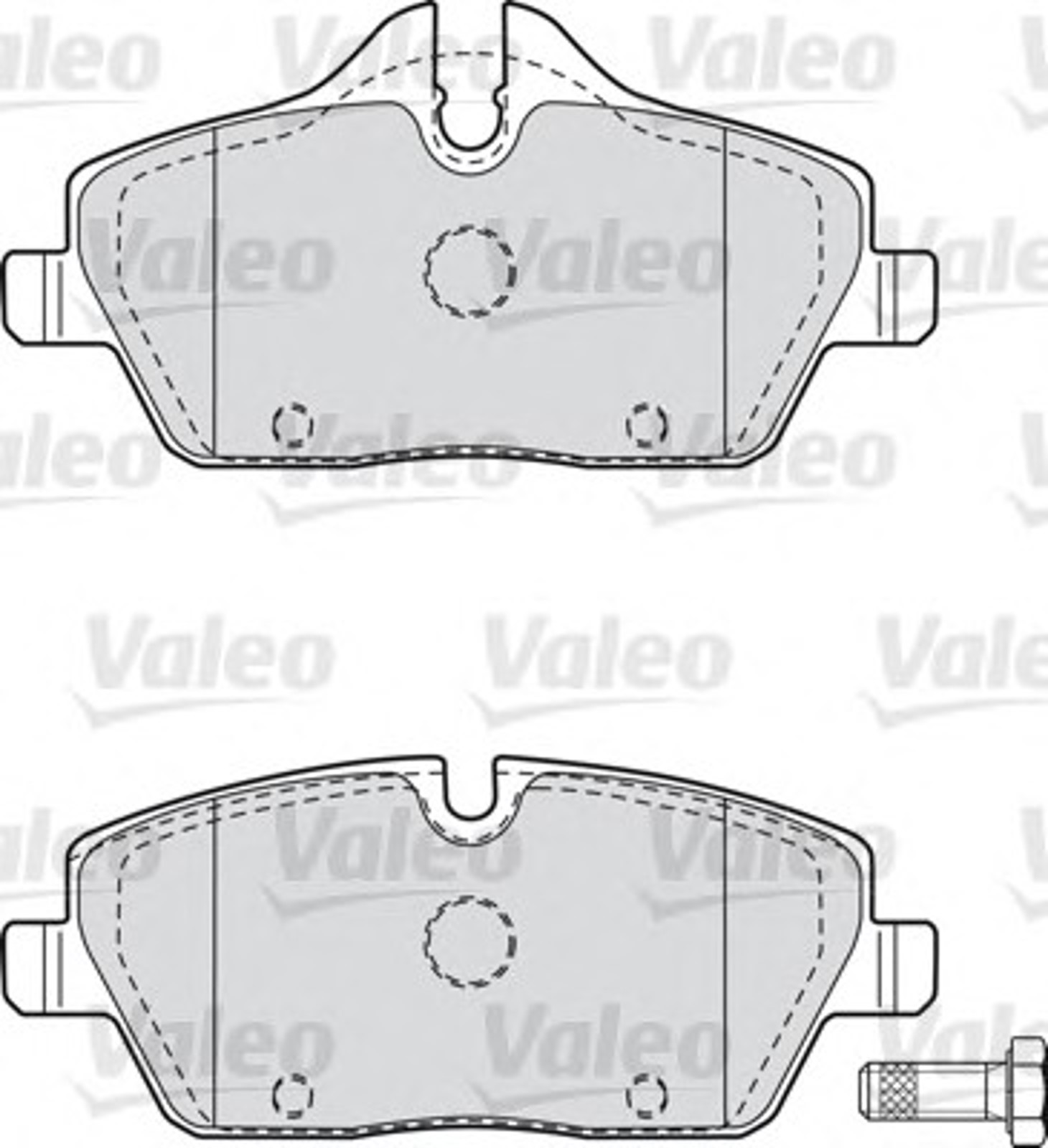 Колодки тормозные дисковые VALEO 598699