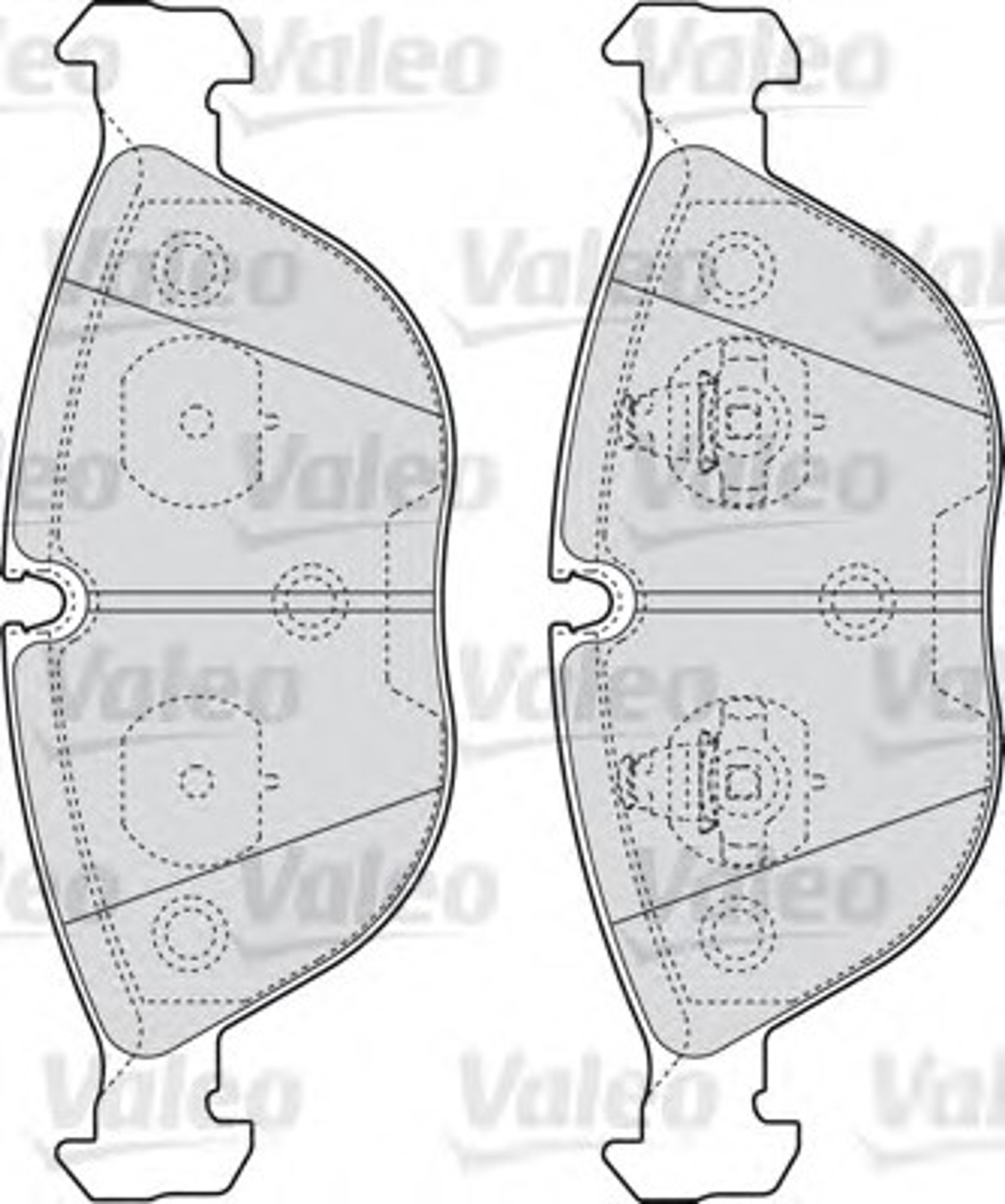 Колодки тормозные дисковые VALEO 598712