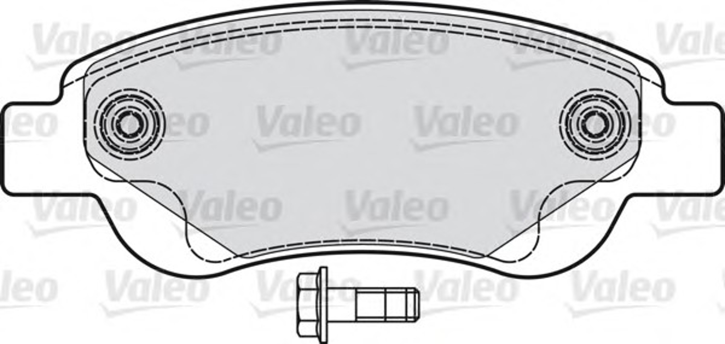 Колодки тормозные дисковые VALEO 598718