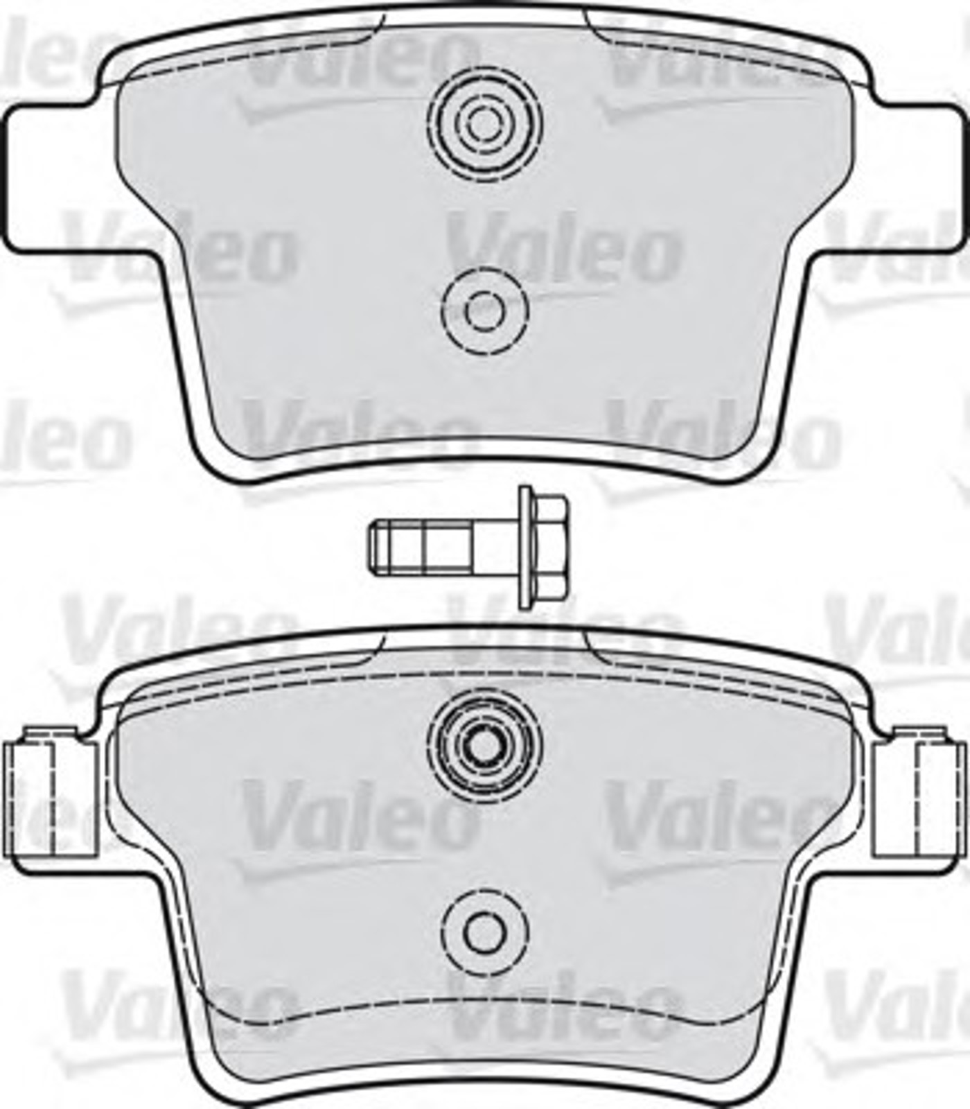 Колодки тормозные дисковые VALEO 598740