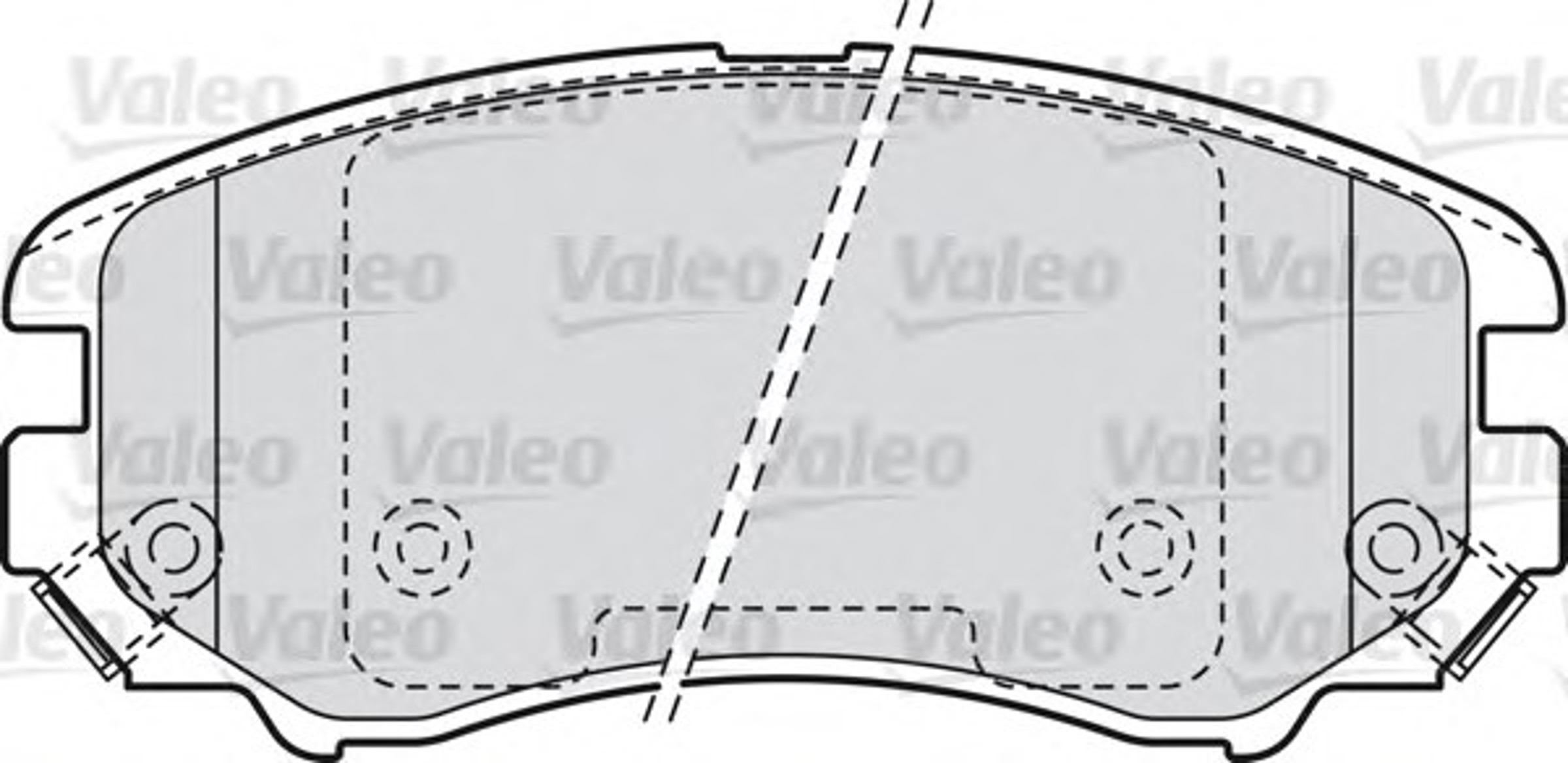 Колодка тормозная дисковая комплект VALEO 598744