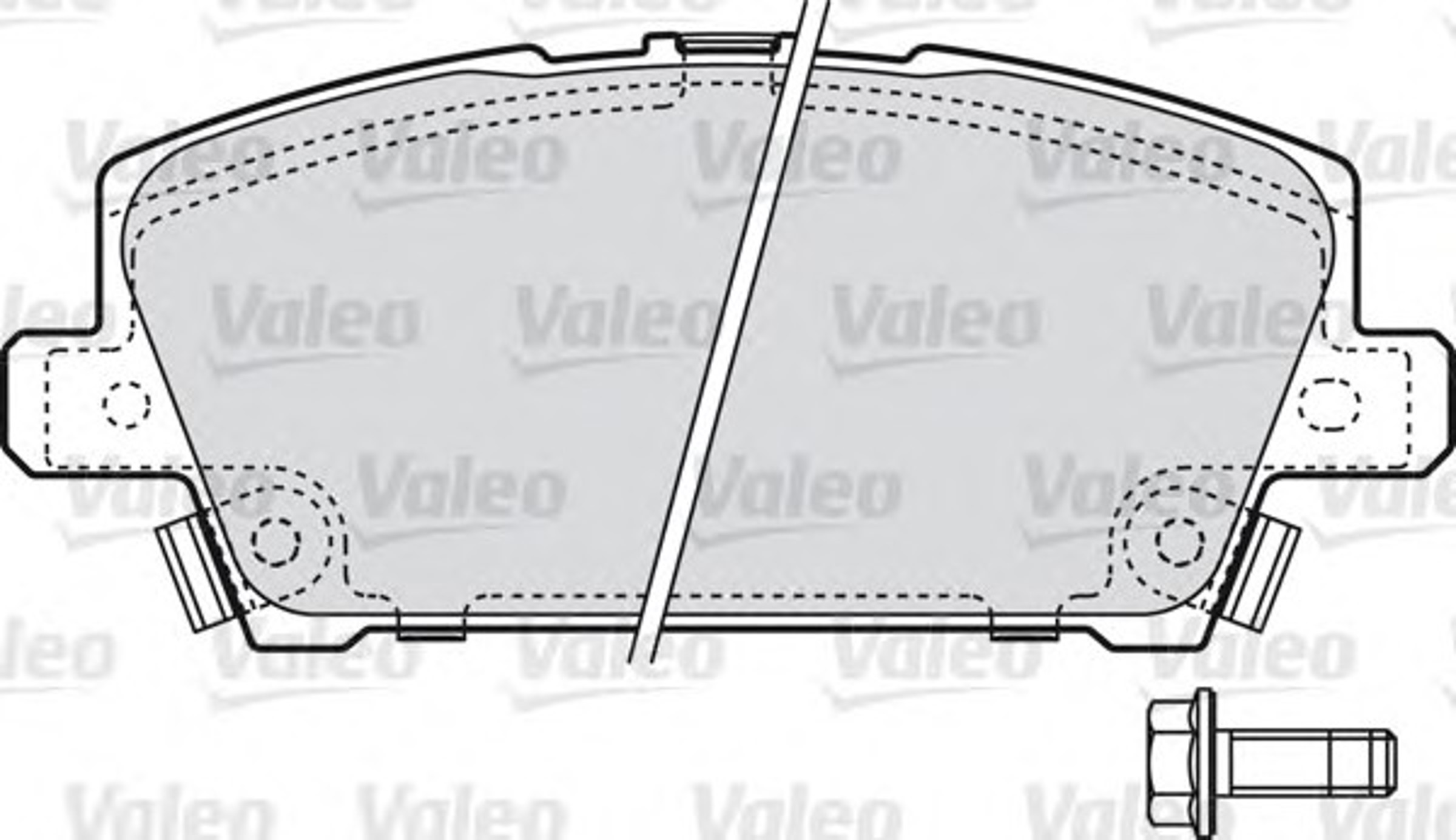 Колодки тормозные дисковые VALEO 598803