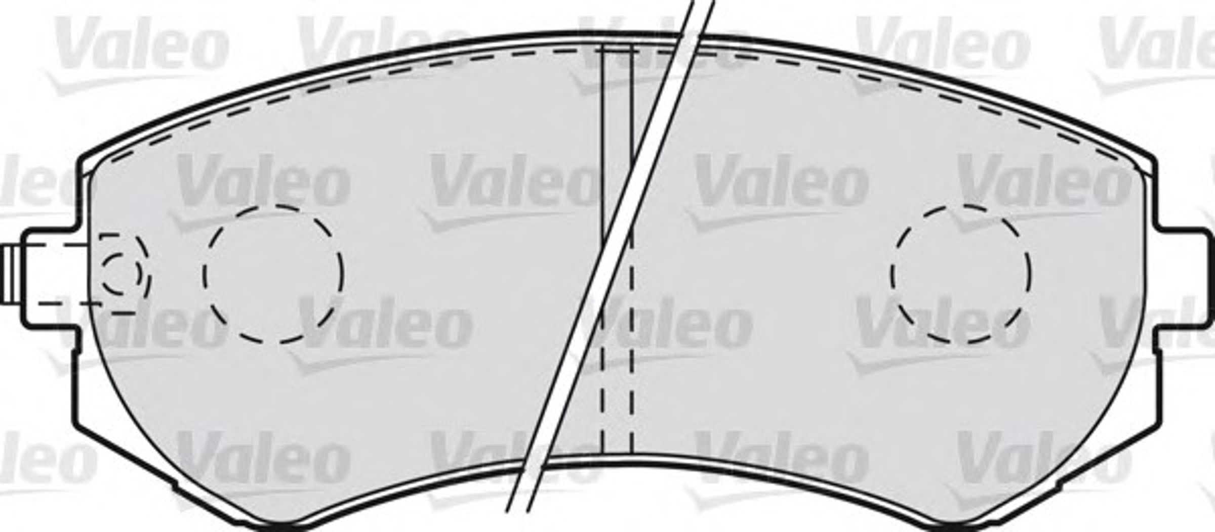 Комплект тормозных колодок дисковый тормоз VALEO 598806