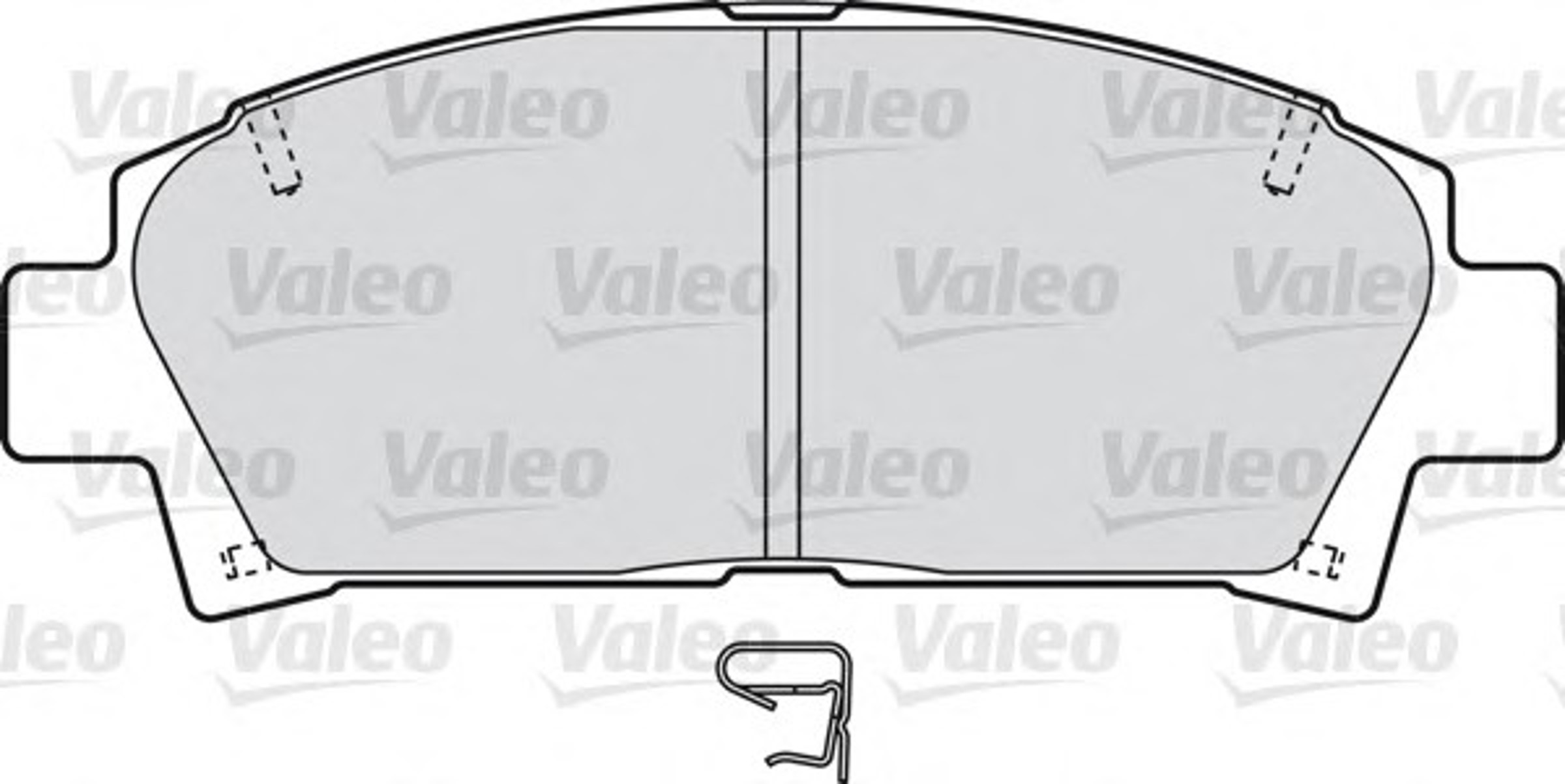 Колодки тормозные дисковые VALEO 598809