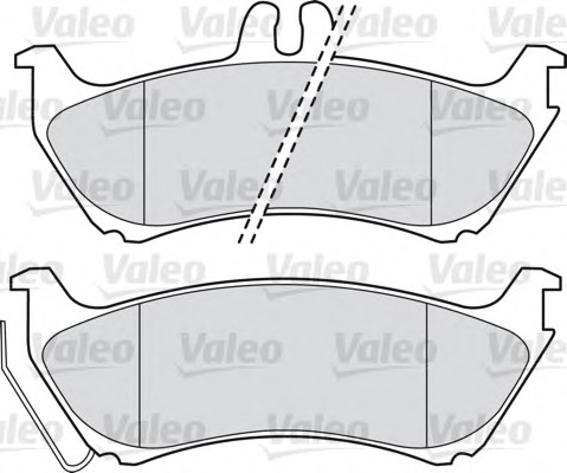 Колодка тормозная дисковая комплект VALEO 598813