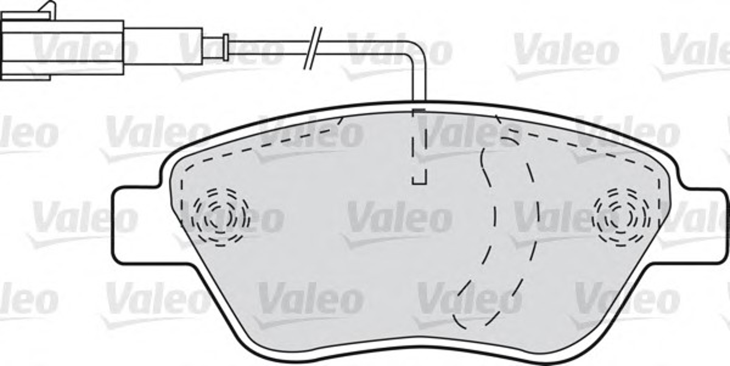 598825 VALEO Колодка тормозная дисковая комплект