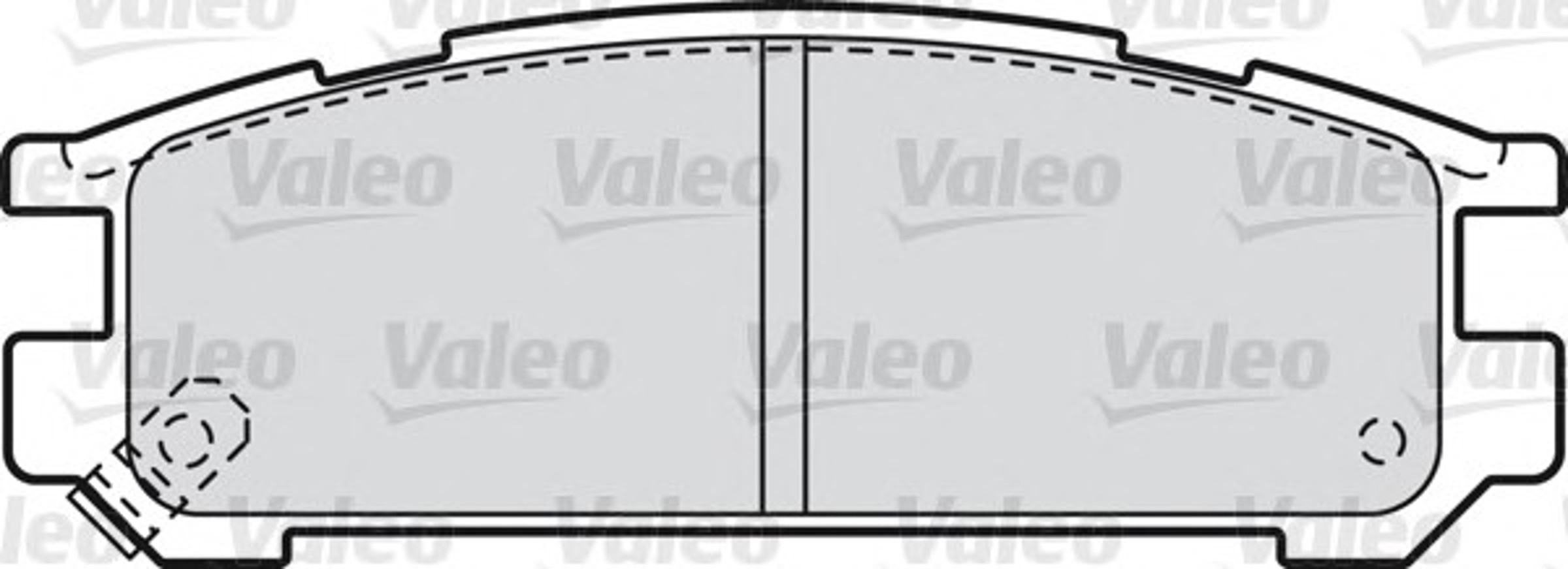 Комплект тормозных колодок дисковый тормоз VALEO 598828