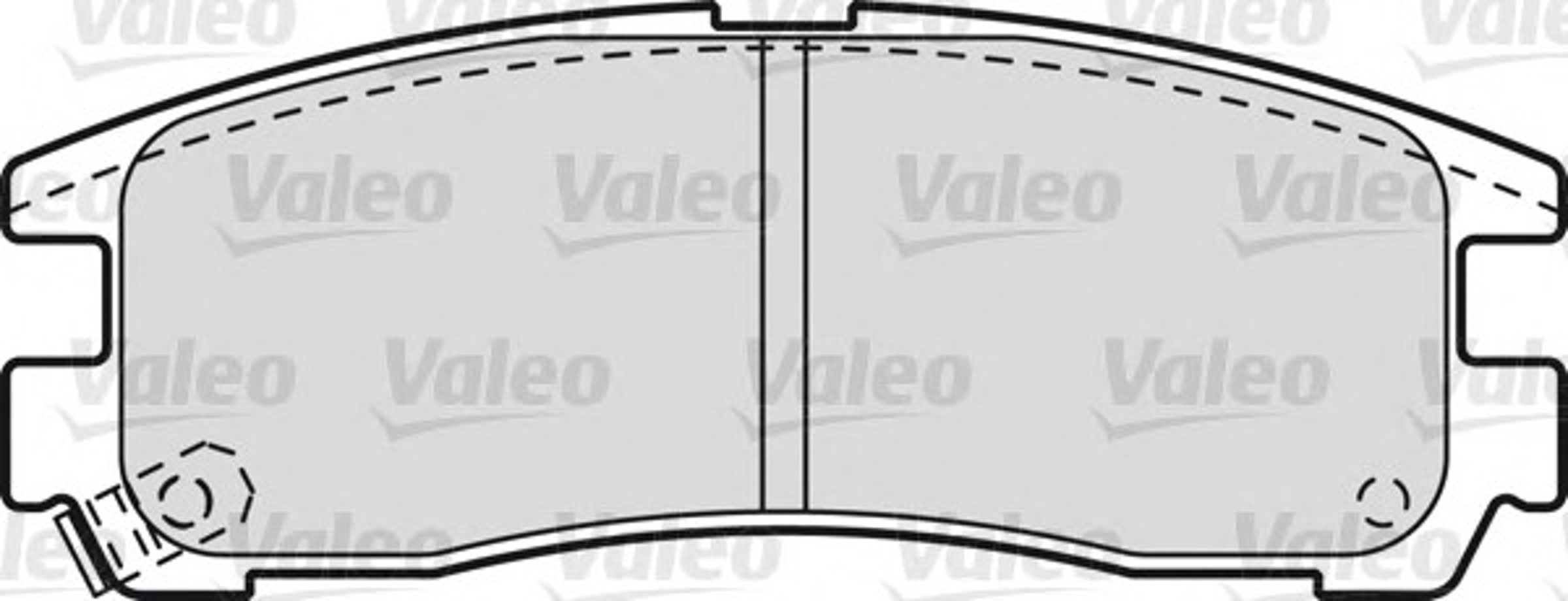 Комплект тормозных колодок дисковый тормоз VALEO 598834