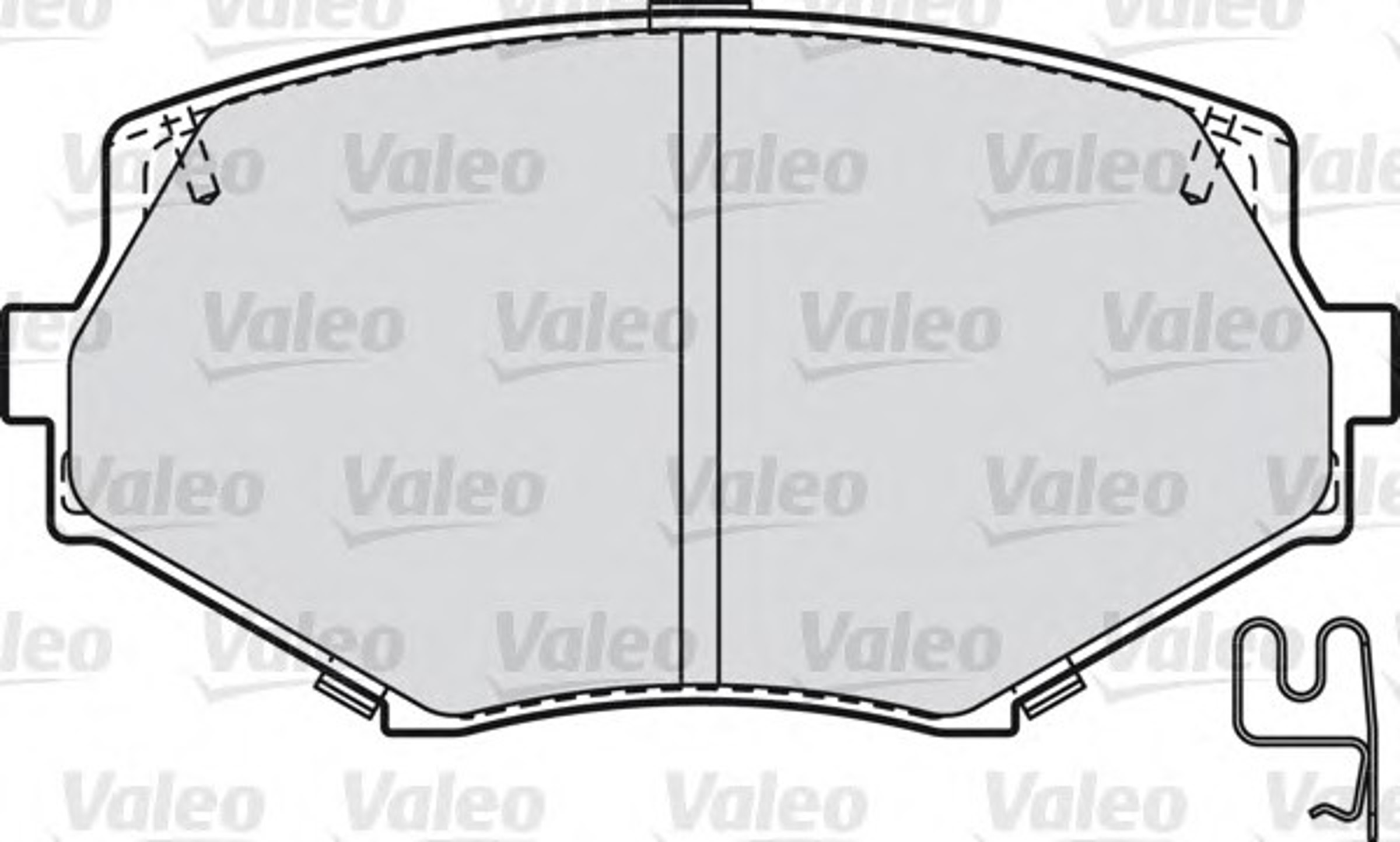 598836 VALEO Колодки тормозные дисковые