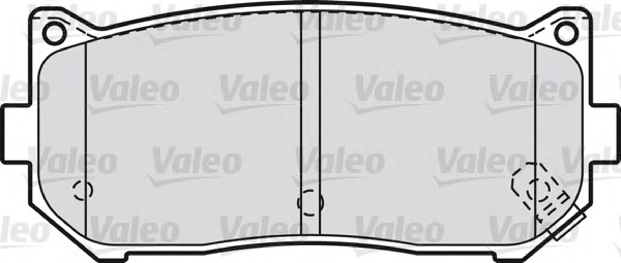 598841 VALEO Комплект тормозных колодок, дисковый тормоз