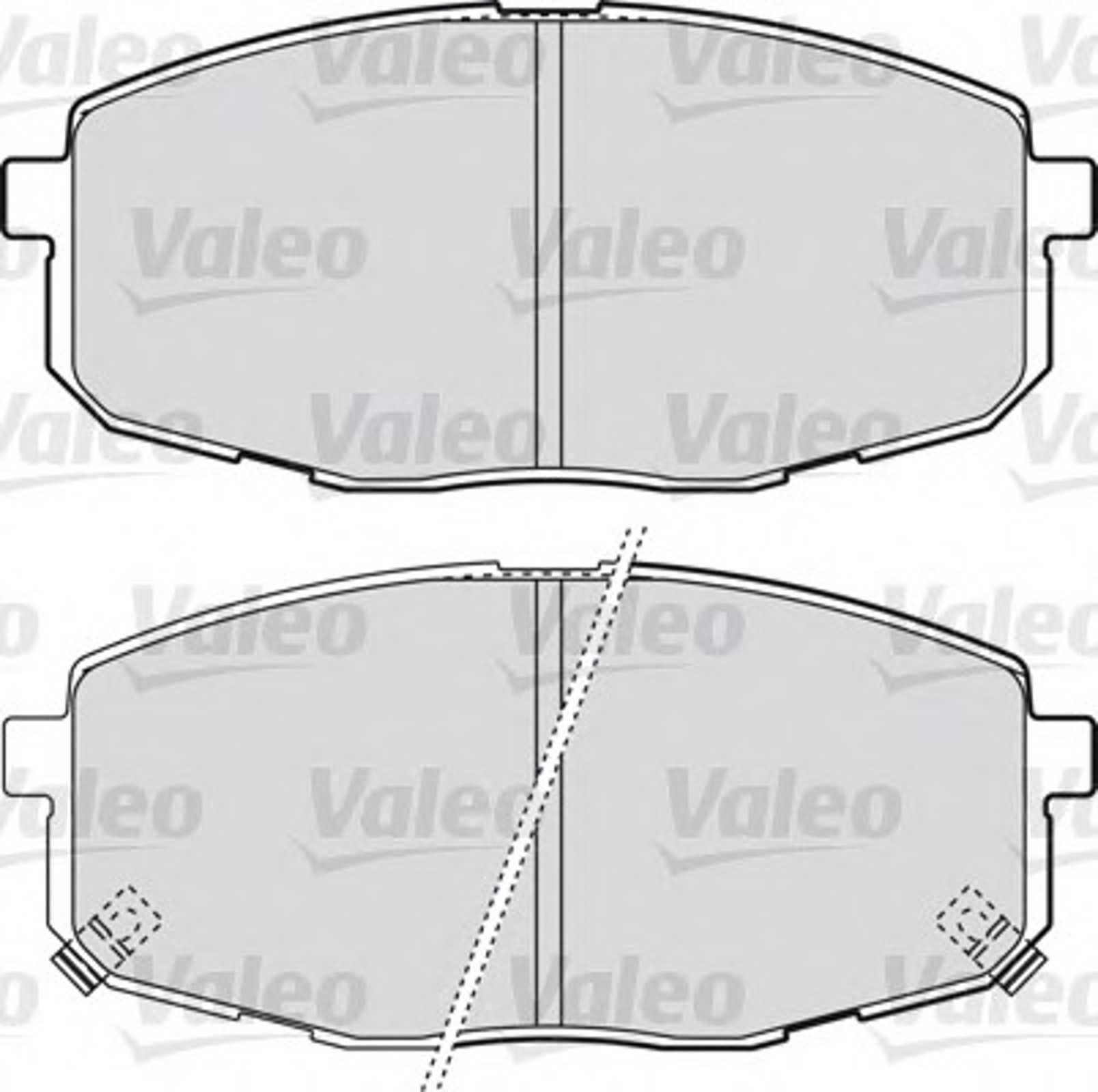 Колодка тормозная дисковая комплект VALEO 598842