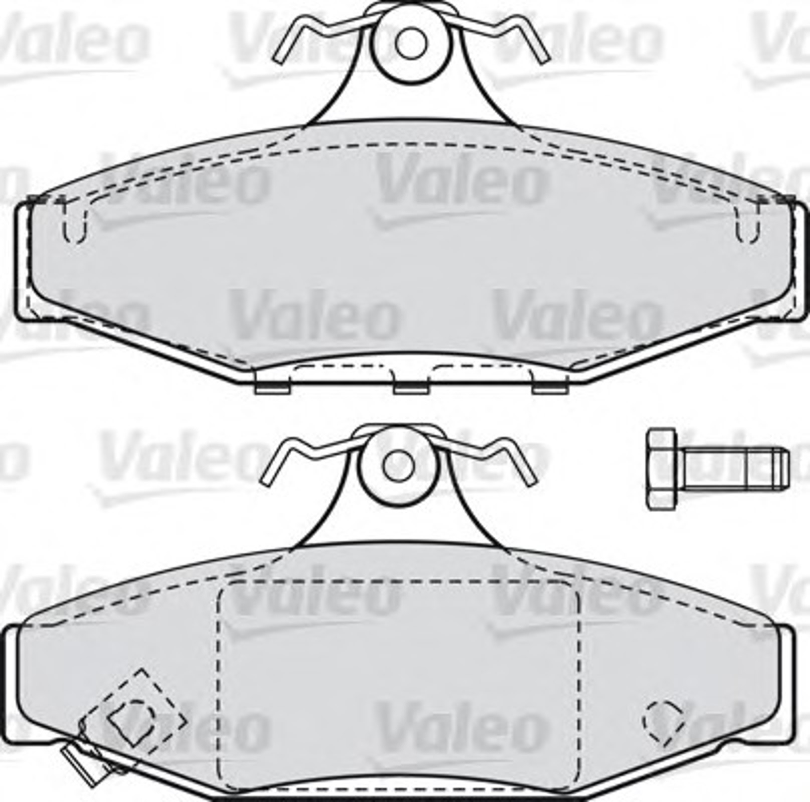 Колодки тормозные дисковые VALEO 598854