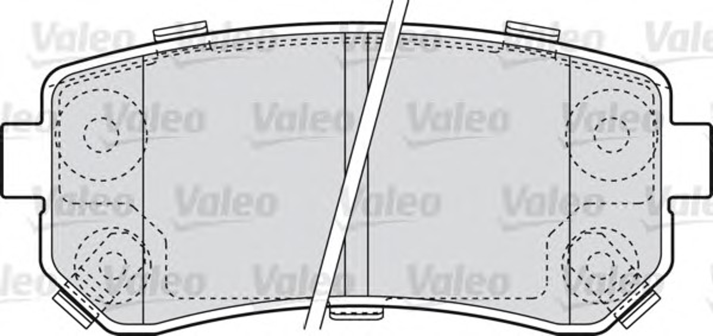 598867 VALEO Колодка тормозная дисковая комплект