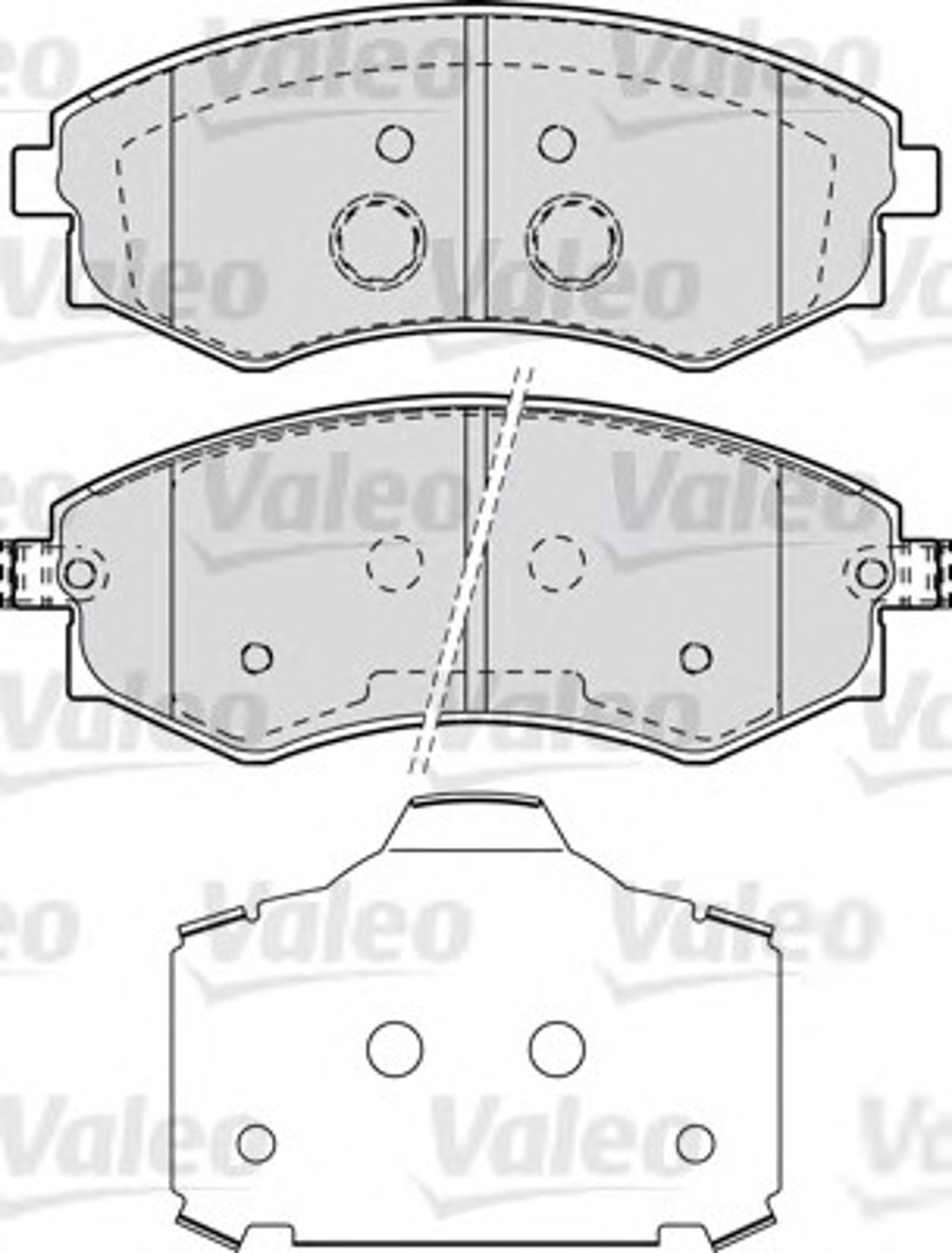 Колодки тормозные дисковые VALEO 598870