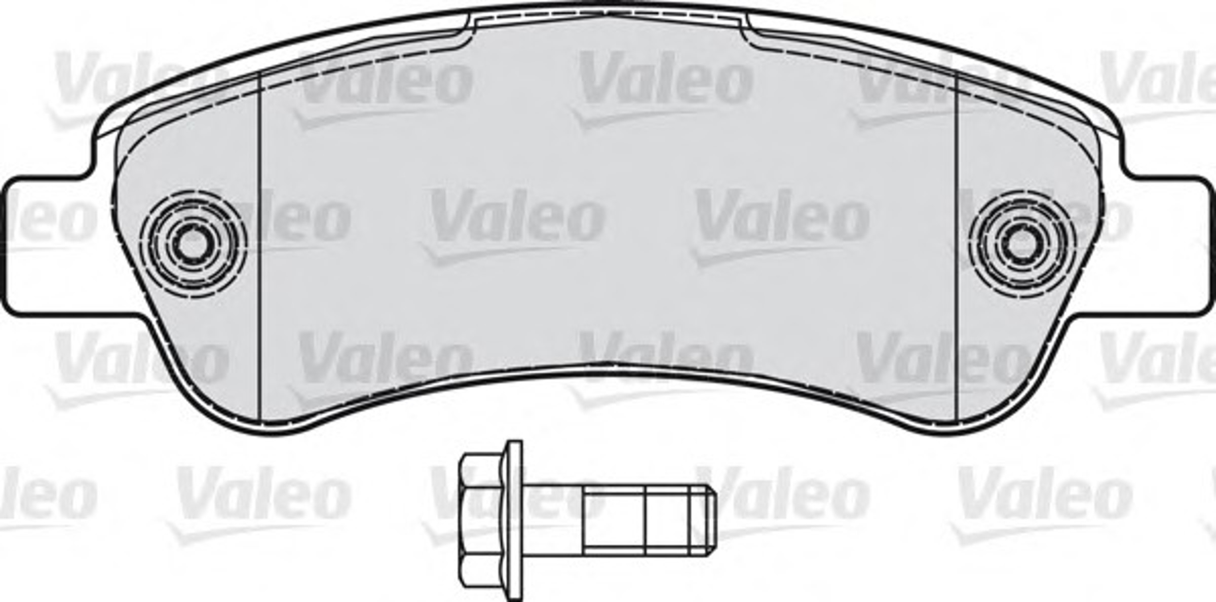 598892 VALEO Колодки тормозные дисковые